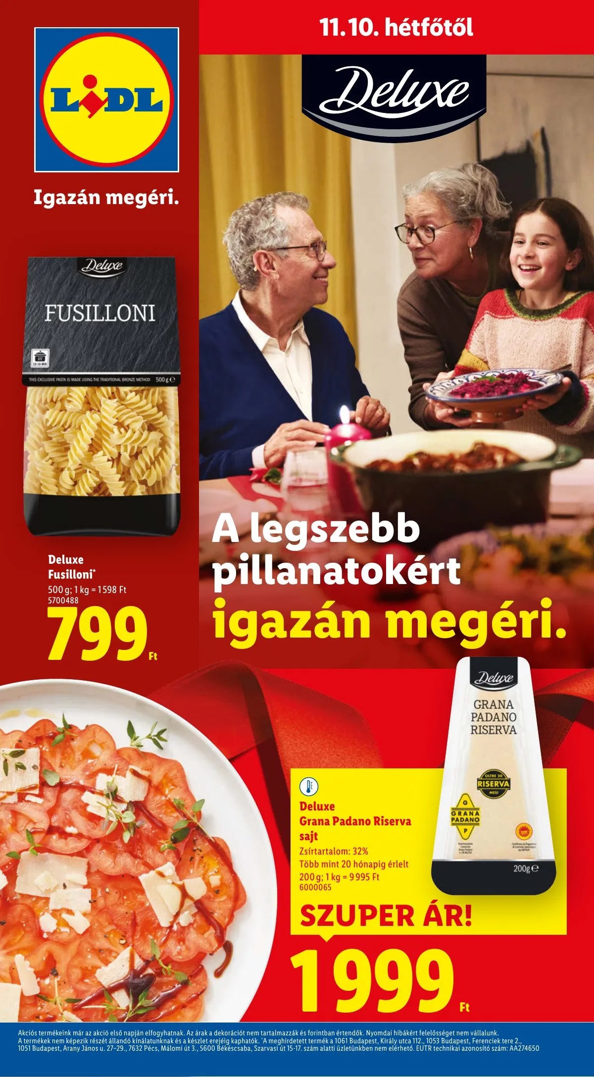 Lidl akciós újság Deluxe 11.10–11.10