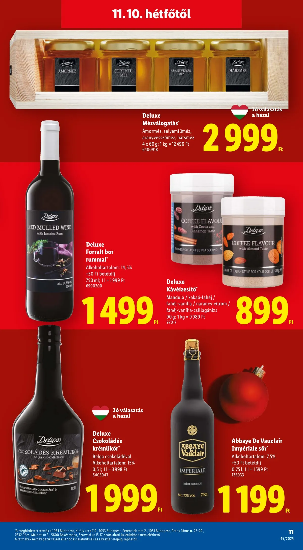 Lidl akciós újság Deluxe 11.10–11.10 – 11. oldal