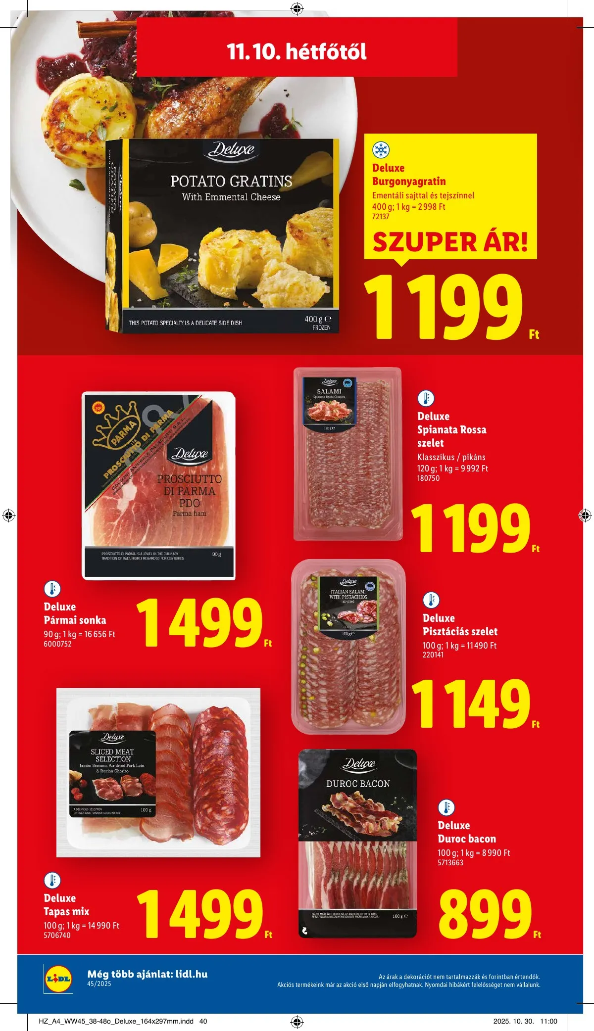 Lidl akciós újság Deluxe 11.10–11.10 – 14. oldal