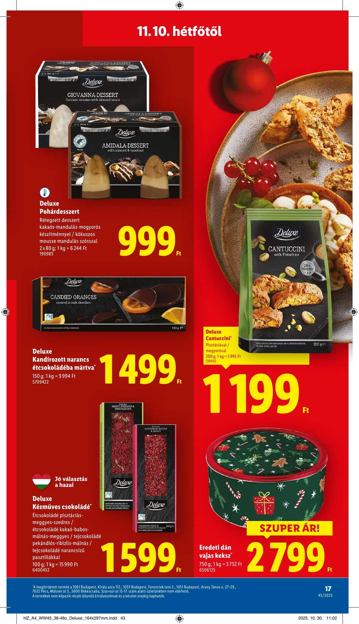 Lidl akciós újság Deluxe 11.10–11.10 – 17. oldal