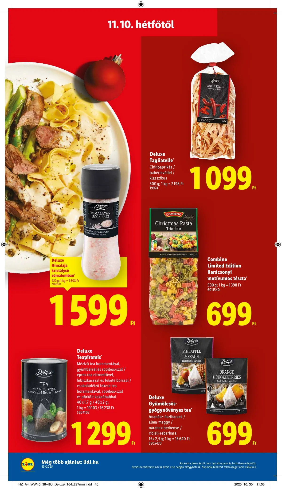 Lidl akciós újság Deluxe 11.10–11.10 – 20. oldal