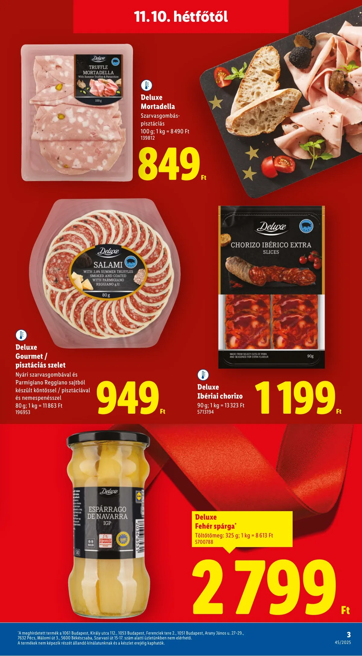 Lidl akciós újság Deluxe 11.10–11.10 – 3. oldal