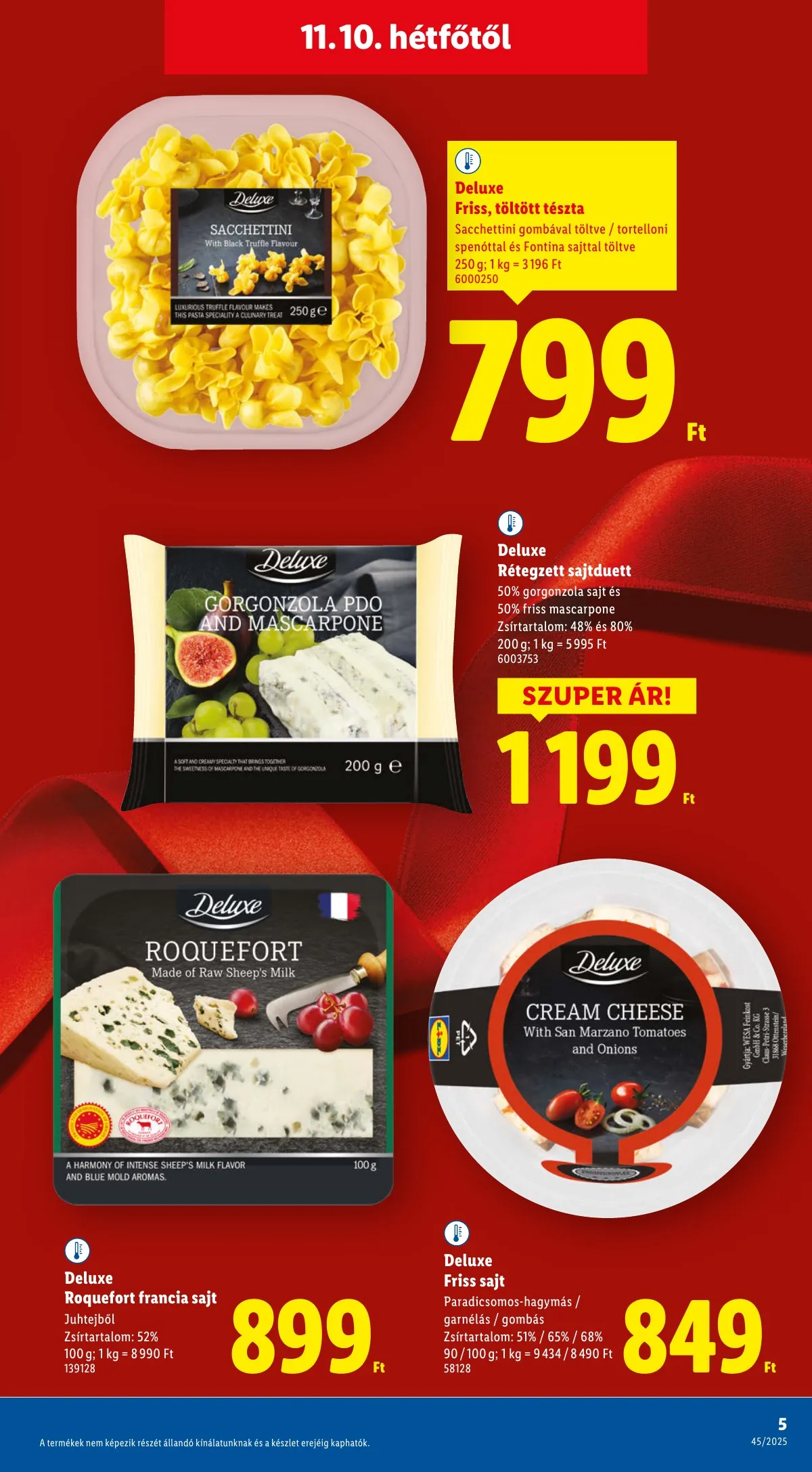 Lidl akciós újság Deluxe 11.10–11.10 – 5. oldal