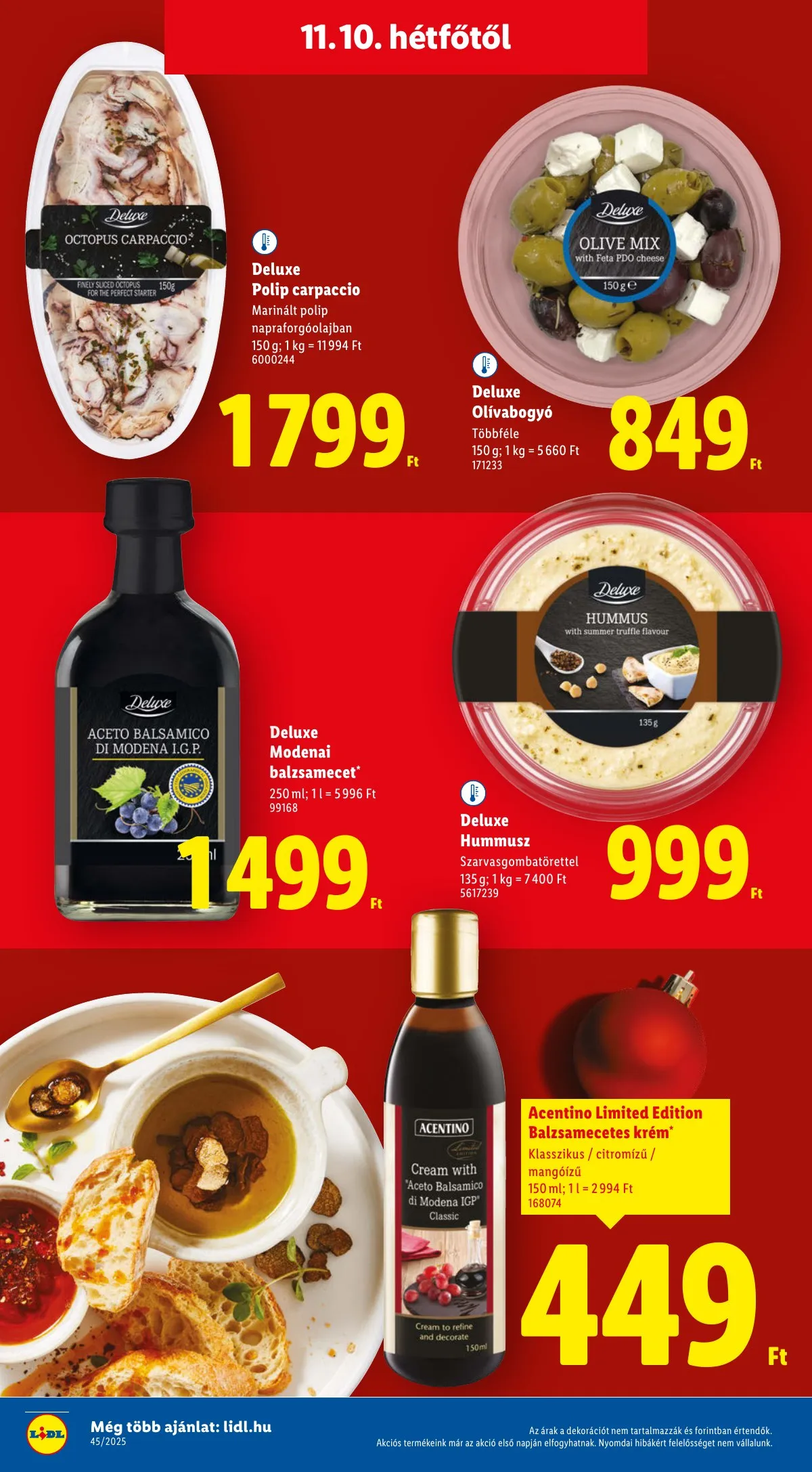 Lidl akciós újság Deluxe 11.10–11.10 – 6. oldal