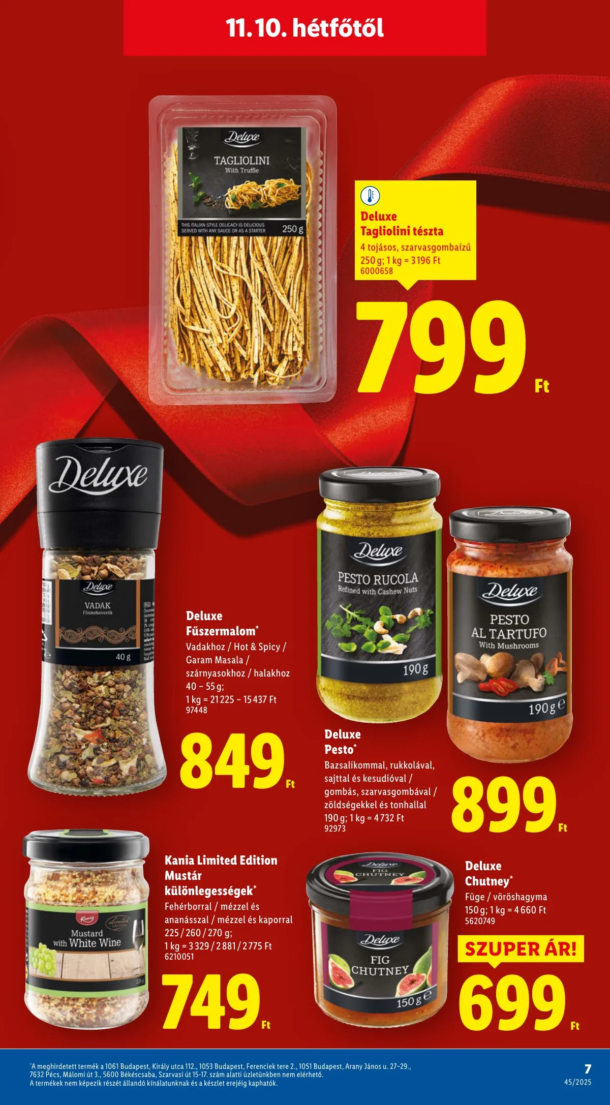 Lidl akciós újság Deluxe 11.10–11.10 – 7. oldal