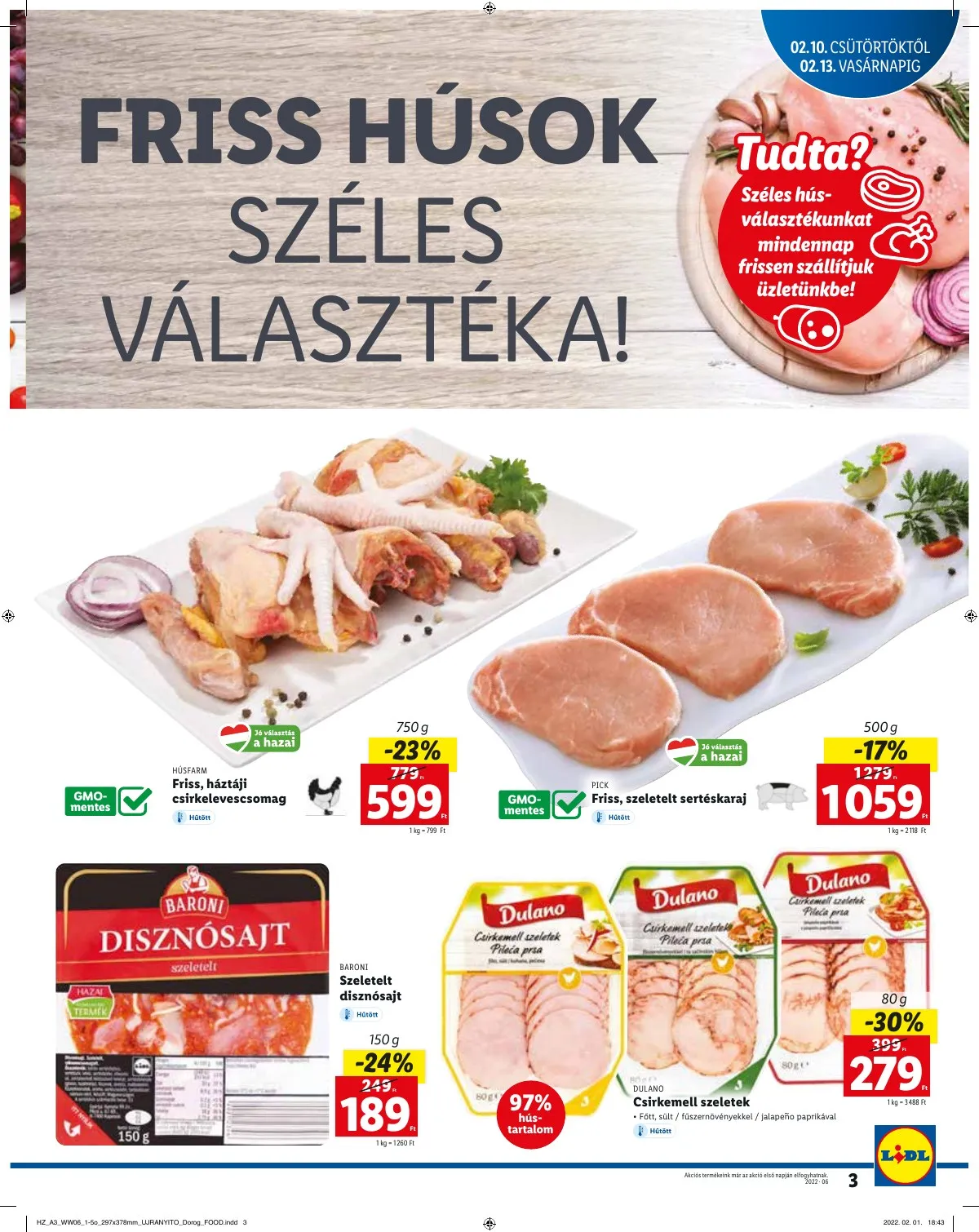 Lidl akciós újság Dorog 02.10–02.13 – 3. oldal