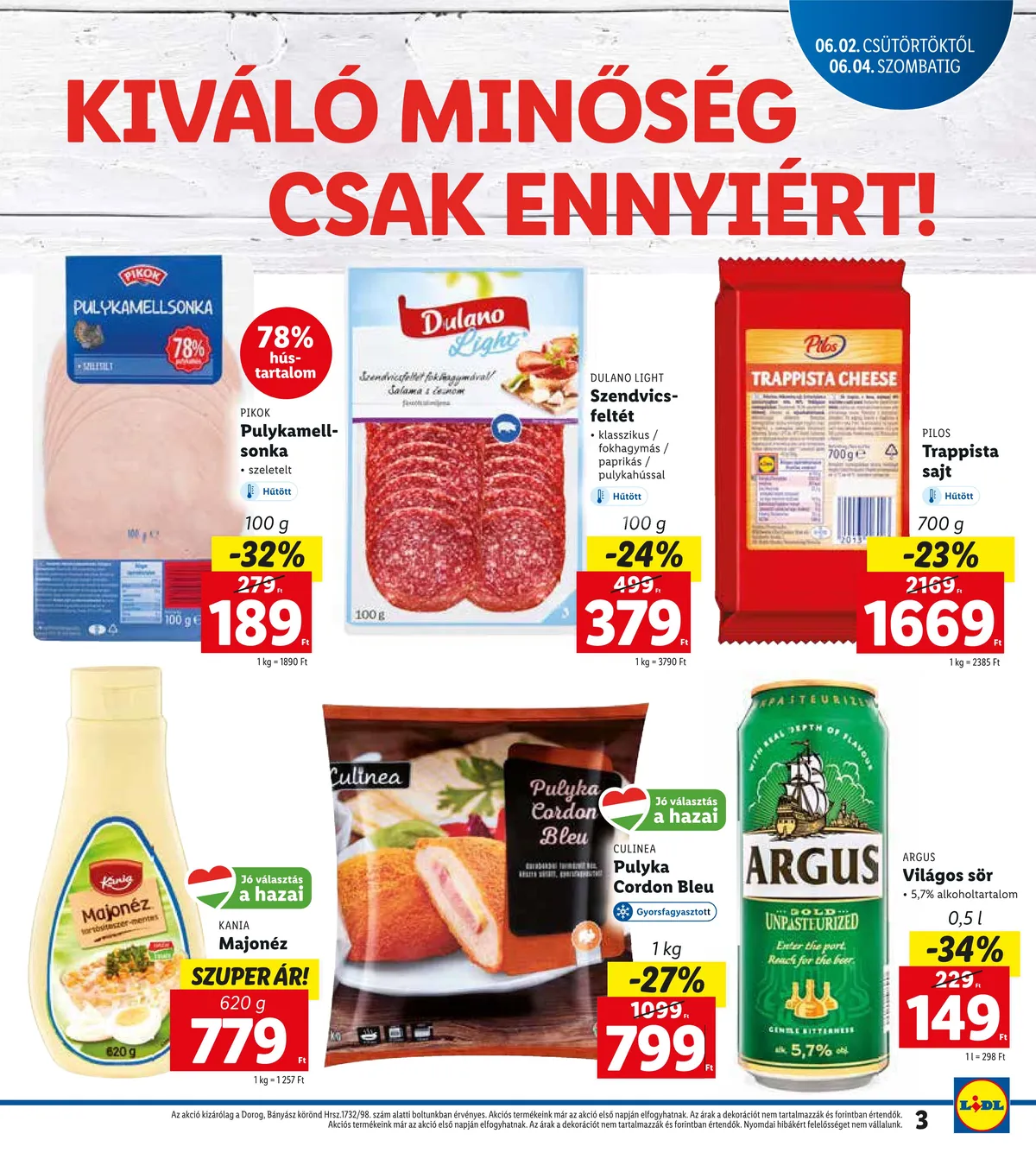 Lidl akciós újság Dorog 06.02–06.04 – 3. oldal