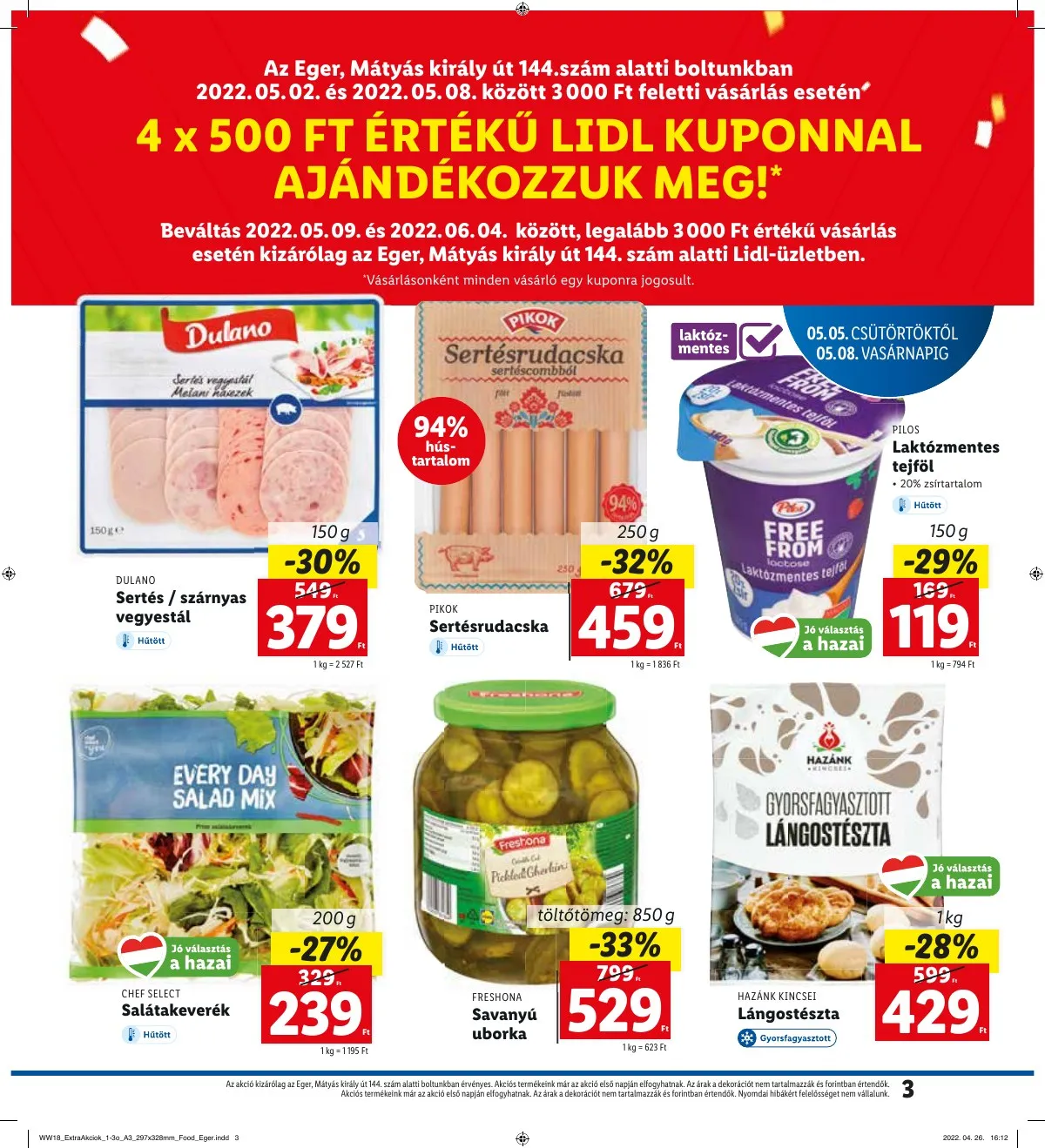 Lidl akciós újság Eger 05.05–05.08 – 3. oldal