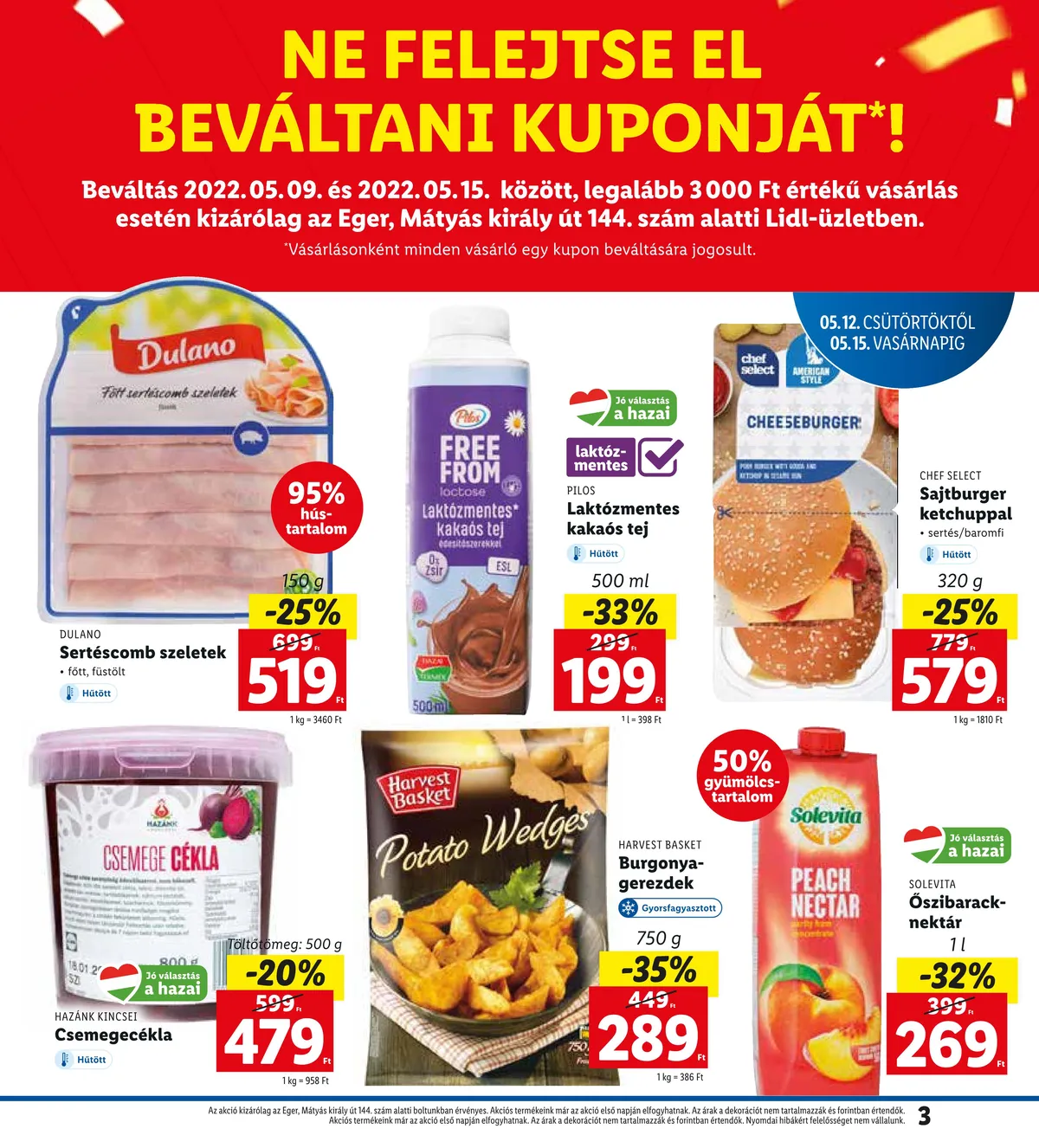 Lidl akciós újság Eger 05.12–05.15 – 3. oldal