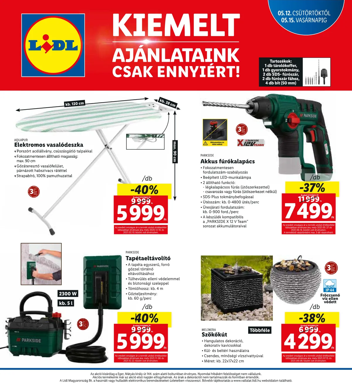 Lidl akciós újság Eger 05.12–05.15 – 4. oldal