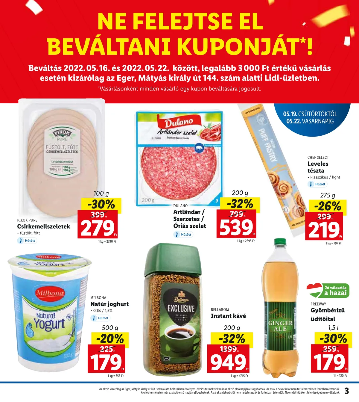 Lidl akciós újság Eger 05.19–05.22 – 3. oldal