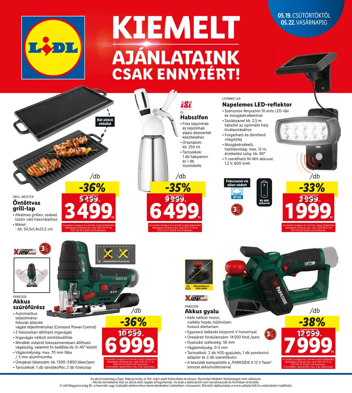 Lidl akciós újság Eger 05.19–05.22 – 4. oldal