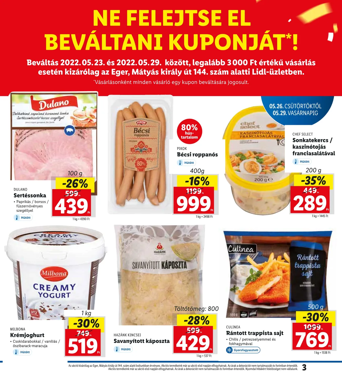 Lidl akciós újság Eger 05.26–05.29 – 3. oldal