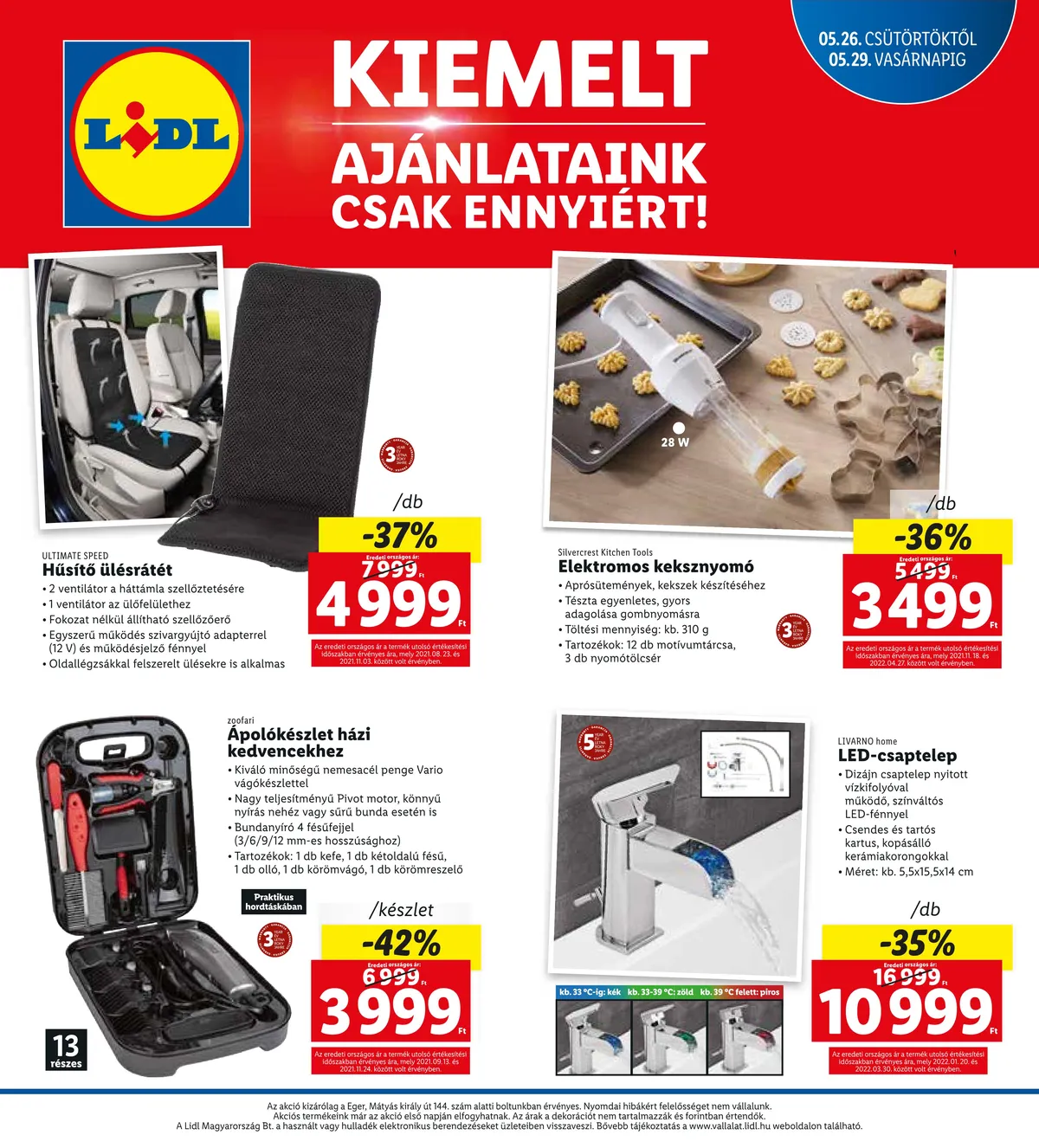 Lidl akciós újság Eger 05.26–05.29 – 4. oldal