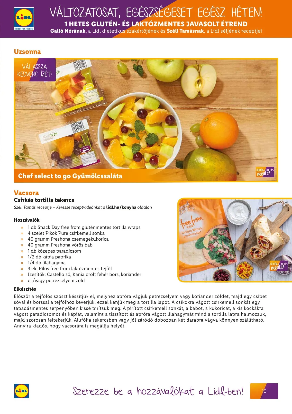 Lidl akciós újság Egeszsegtudatos taplalkozas Gluten laktozmentes 03.01–03.31 – 11. oldal