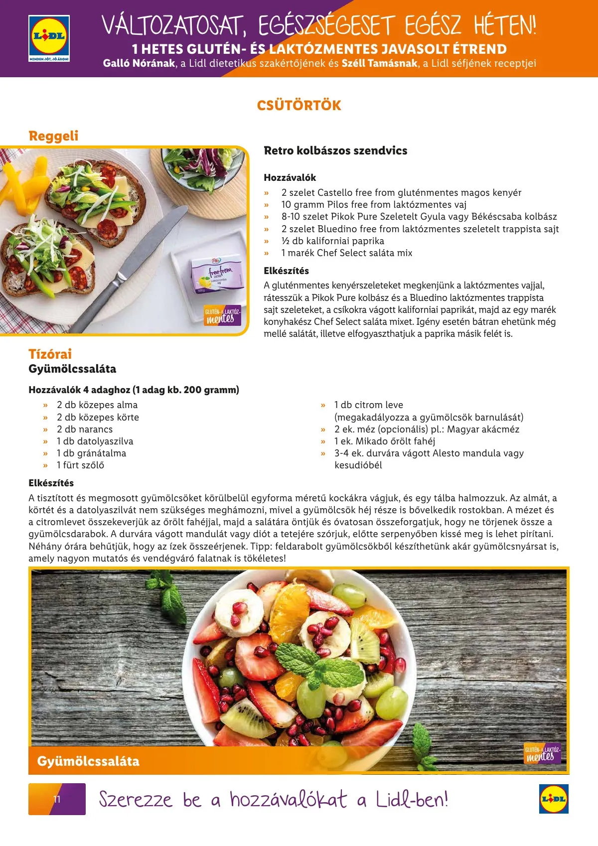 Lidl akciós újság Egeszsegtudatos taplalkozas Gluten laktozmentes 03.01–03.31 – 12. oldal