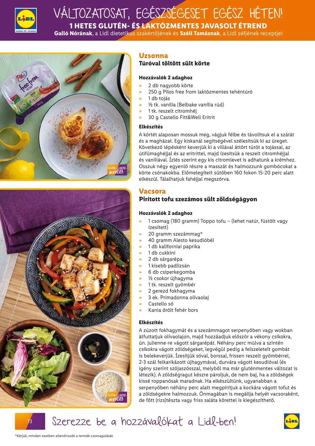 Lidl akciós újság Egeszsegtudatos taplalkozas Gluten laktozmentes 03.01–03.31 – 14. oldal