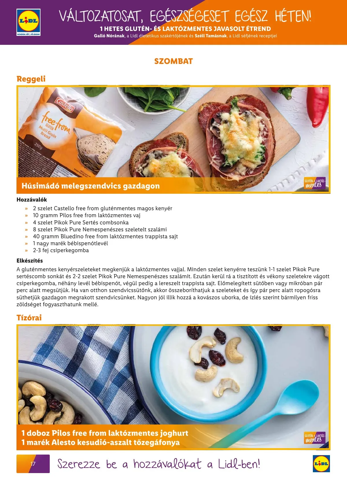 Lidl akciós újság Egeszsegtudatos taplalkozas Gluten laktozmentes 03.01–03.31 – 18. oldal