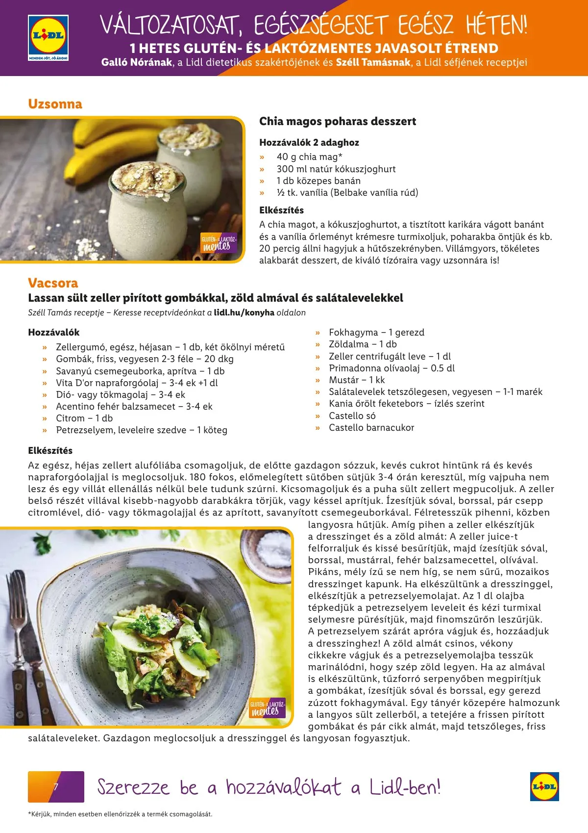 Lidl akciós újság Egeszsegtudatos taplalkozas Gluten laktozmentes 03.01–03.31 – 8. oldal