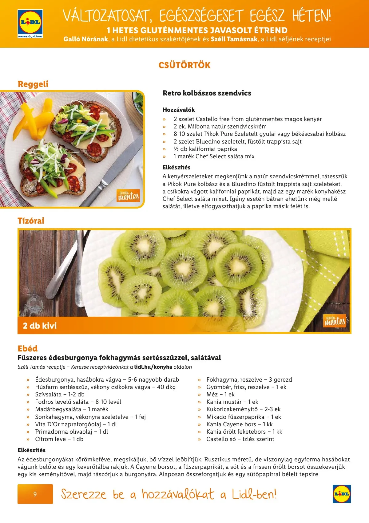 Lidl akciós újság Egeszsegtudatos taplalkozas Gluten laktozmentes 04.01–04.30 – 10. oldal