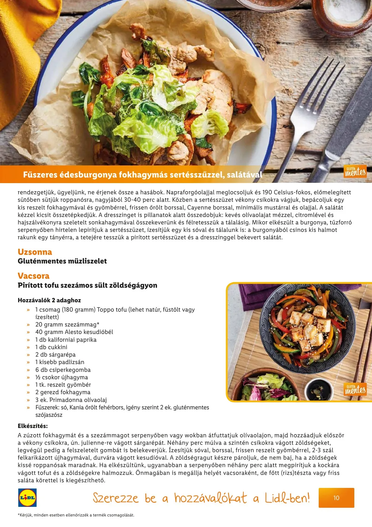 Lidl akciós újság Egeszsegtudatos taplalkozas Gluten laktozmentes 04.01–04.30 – 11. oldal