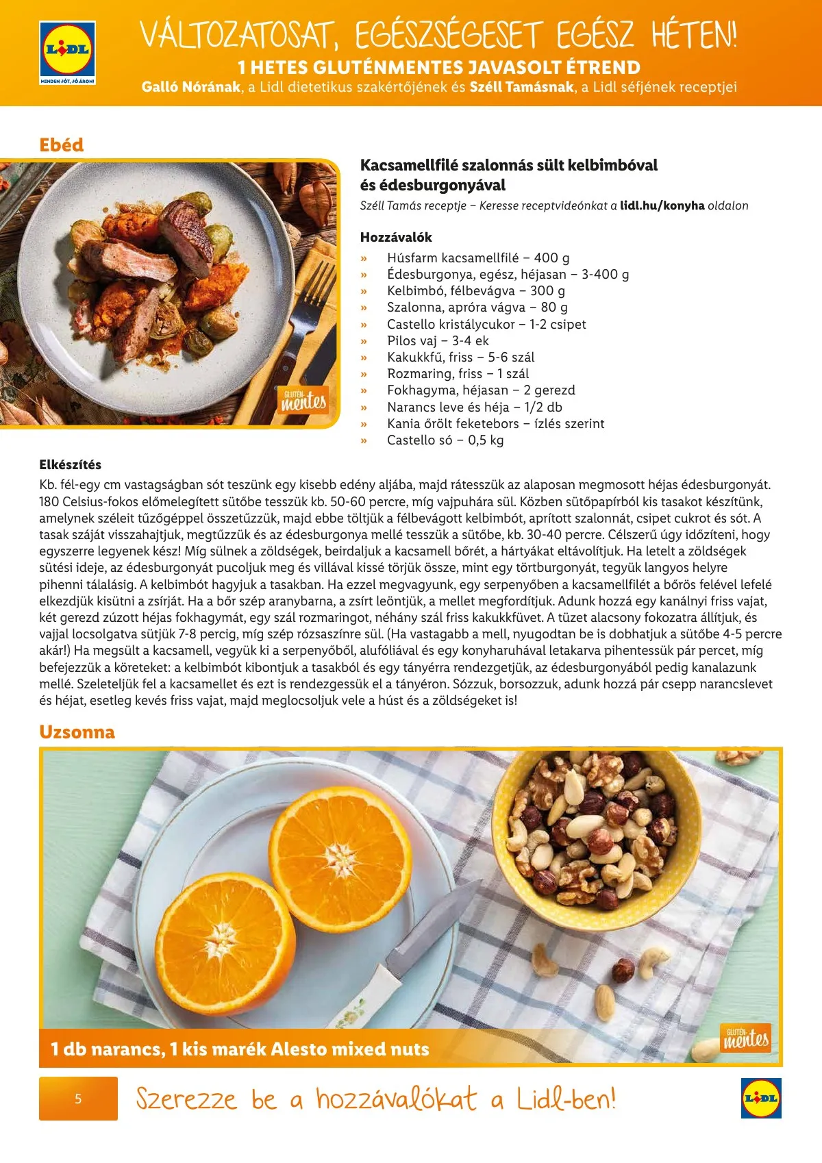 Lidl akciós újság Egeszsegtudatos taplalkozas Gluten laktozmentes 04.01–04.30 – 6. oldal