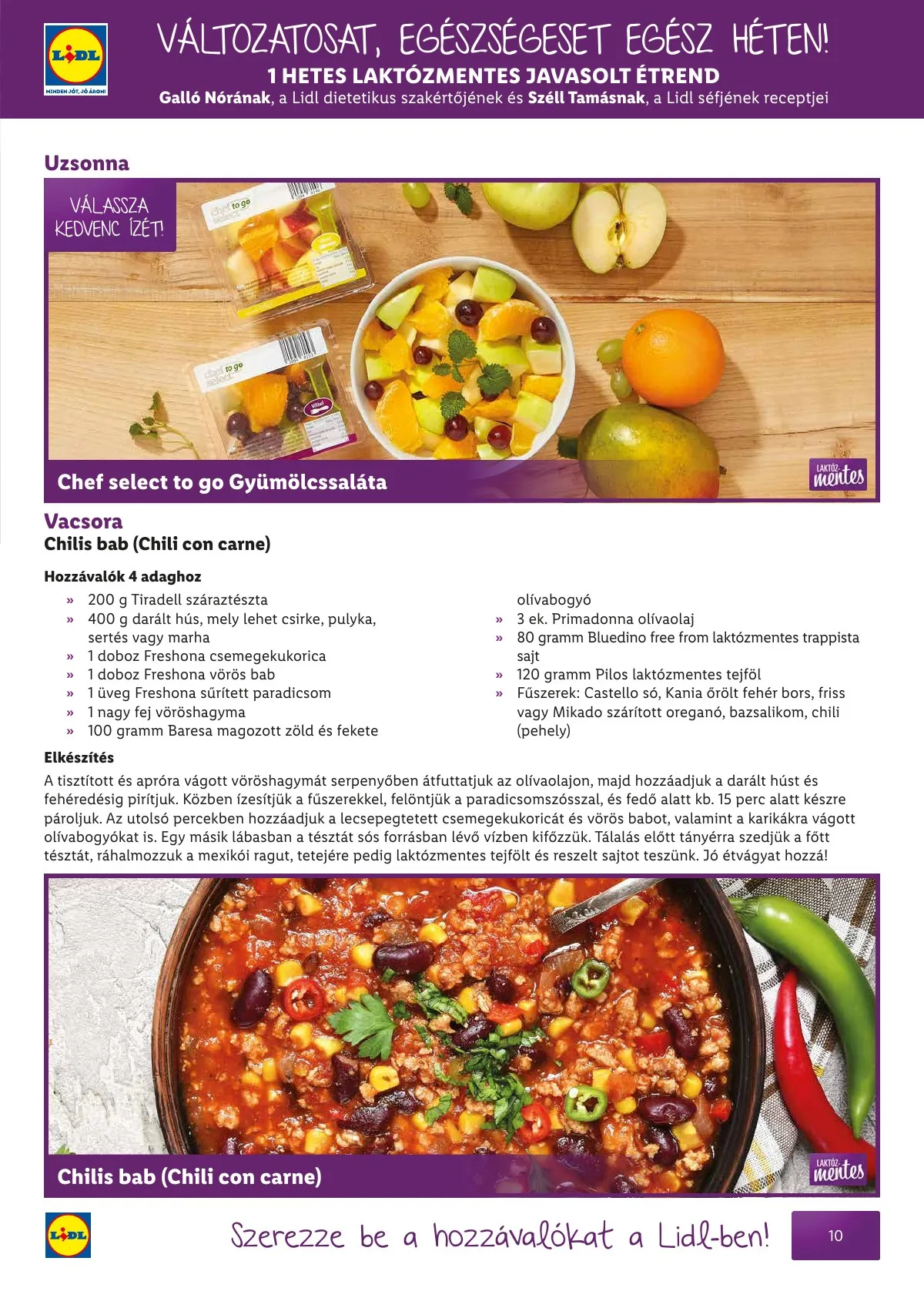 Lidl akciós újság Egeszsegtudatos taplalkozas Gluten laktozmentes 05.01–05.30 – 11. oldal
