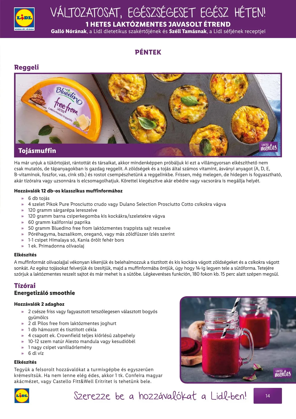Lidl akciós újság Egeszsegtudatos taplalkozas Gluten laktozmentes 05.01–05.30 – 15. oldal