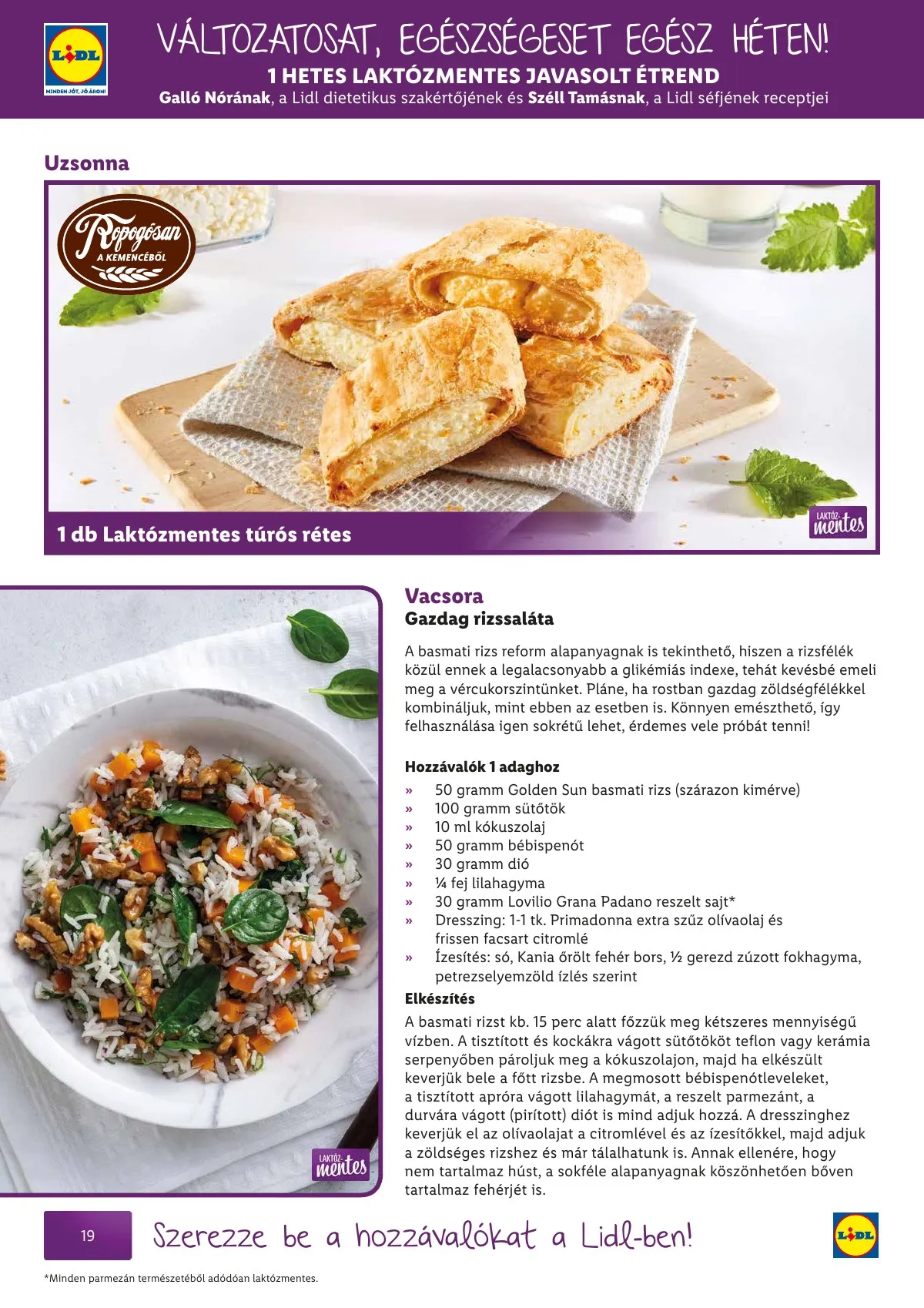 Lidl akciós újság Egeszsegtudatos taplalkozas Gluten laktozmentes 05.01–05.30 – 20. oldal