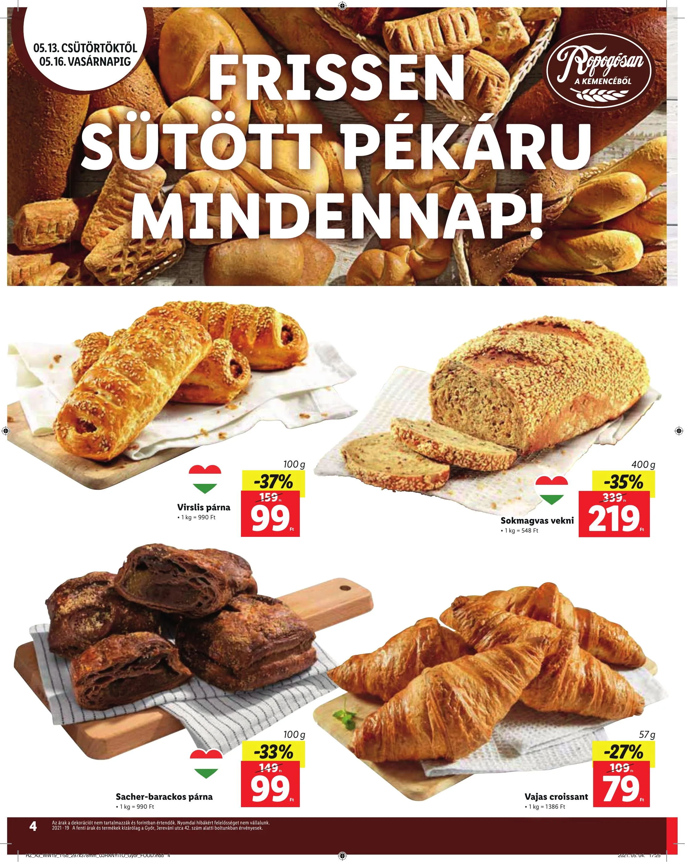 Lidl akciós újság Győr 05.13–05.16 – 4. oldal