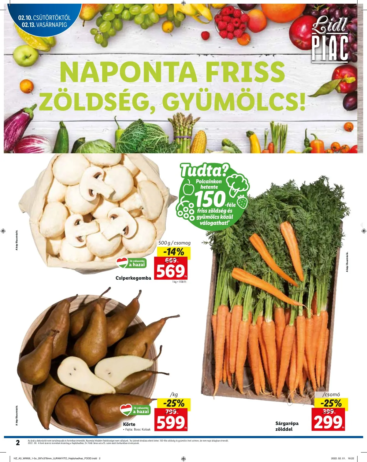 Lidl akciós újság Hajduhadhaz 02.10–02.13 – 2. oldal