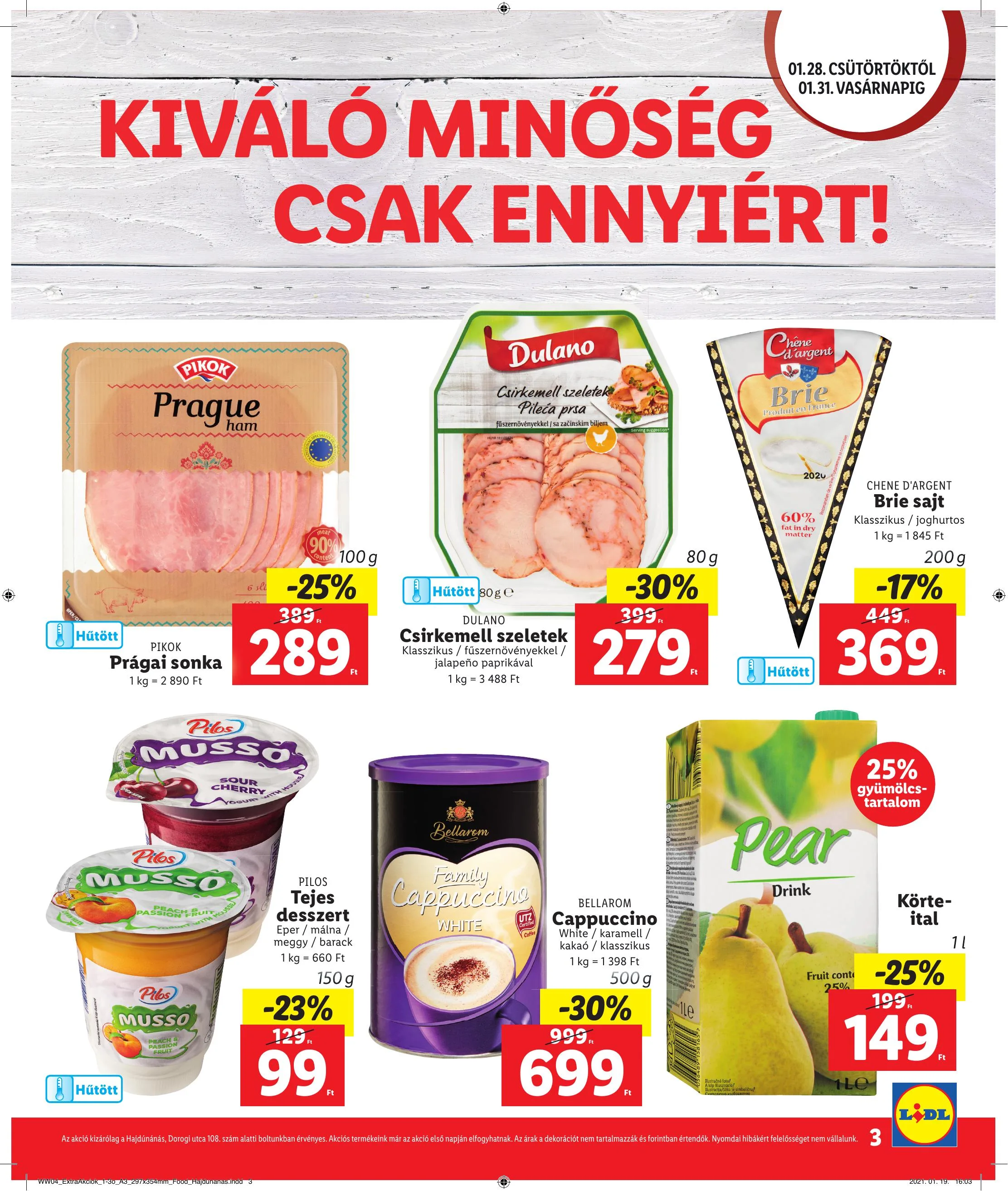 Lidl akciós újság Hajdunanas 01.28–01.31 – 3. oldal