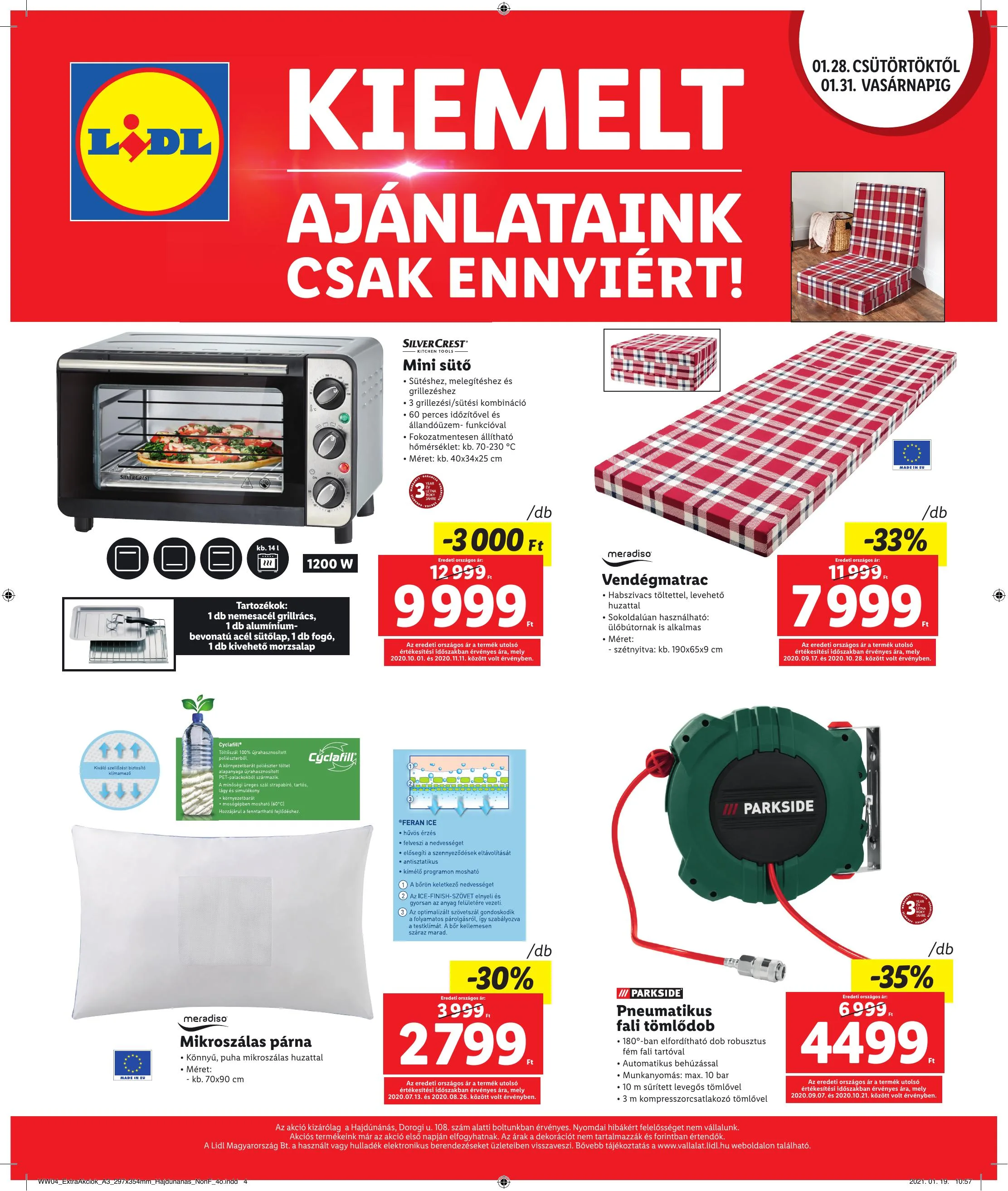 Lidl akciós újság Hajdunanas 01.28–01.31 – 4. oldal