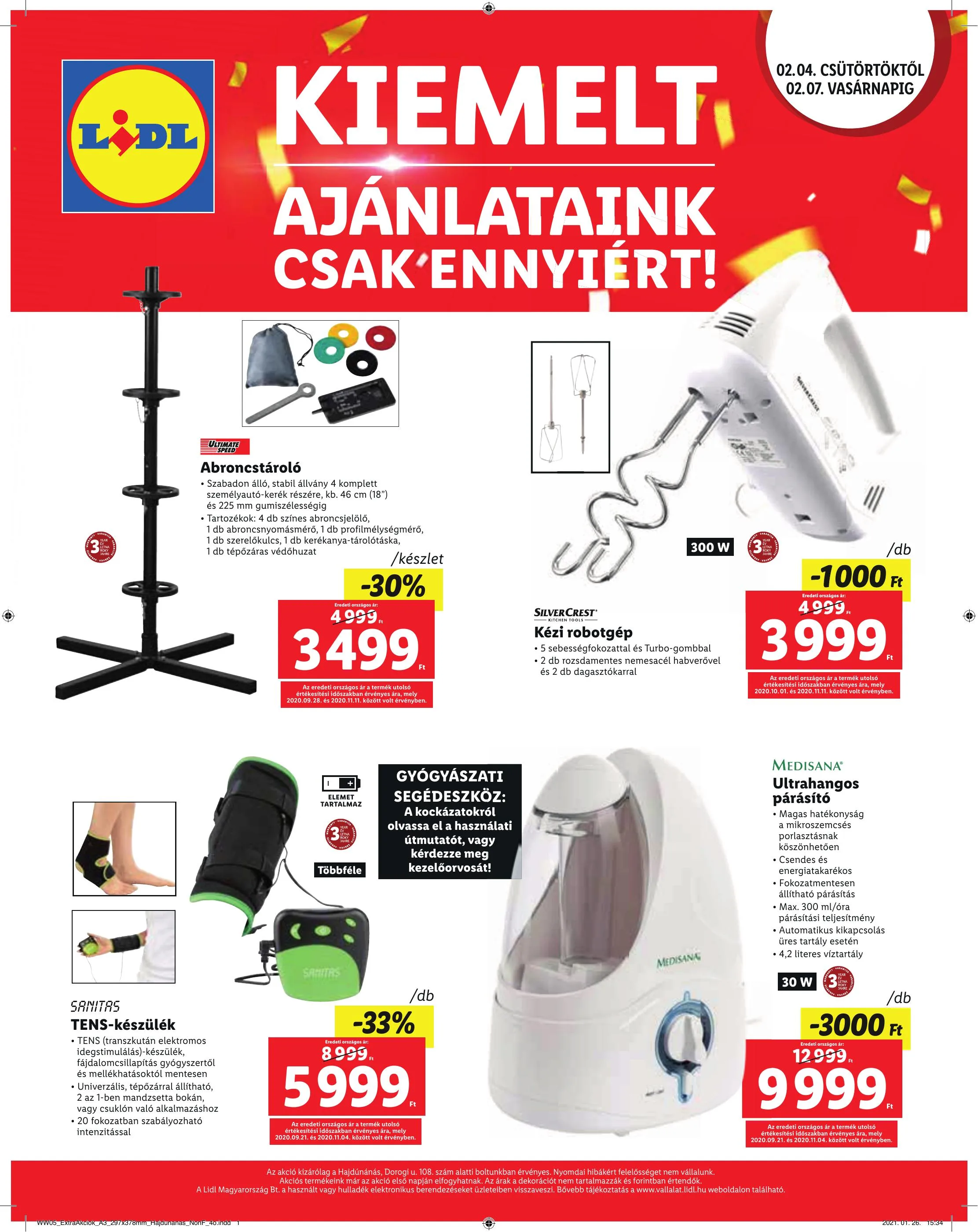 Lidl akciós újság Hajdunanas 02.04–02.07 – 4. oldal