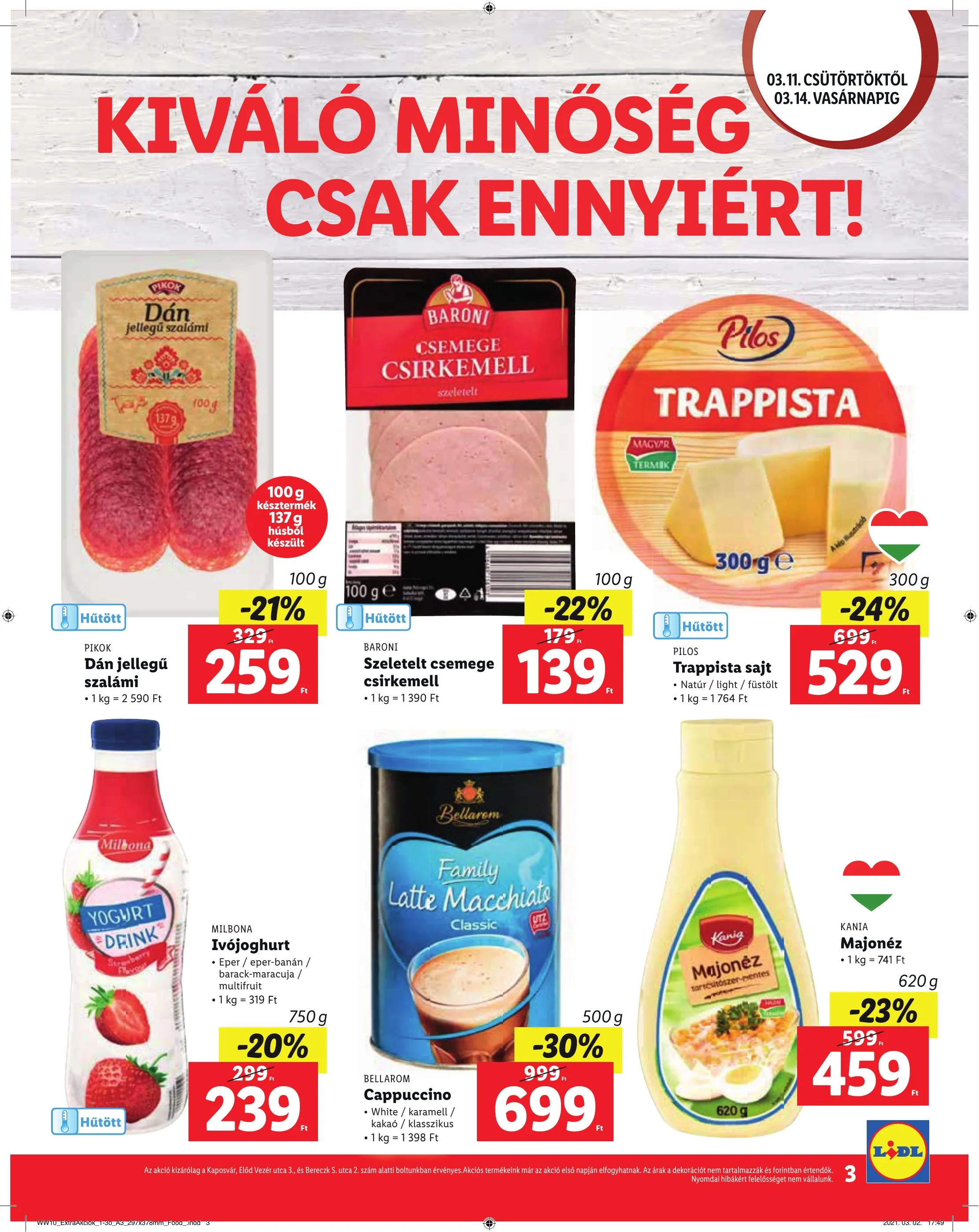 Lidl akciós újság Kaposvar 03.11–03.14 – 3. oldal