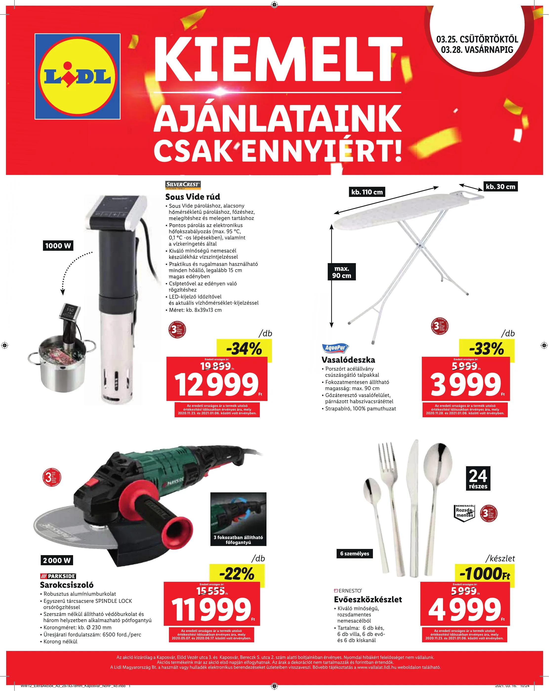 Lidl akciós újság Kaposvar 03.25–03.28 – 4. oldal