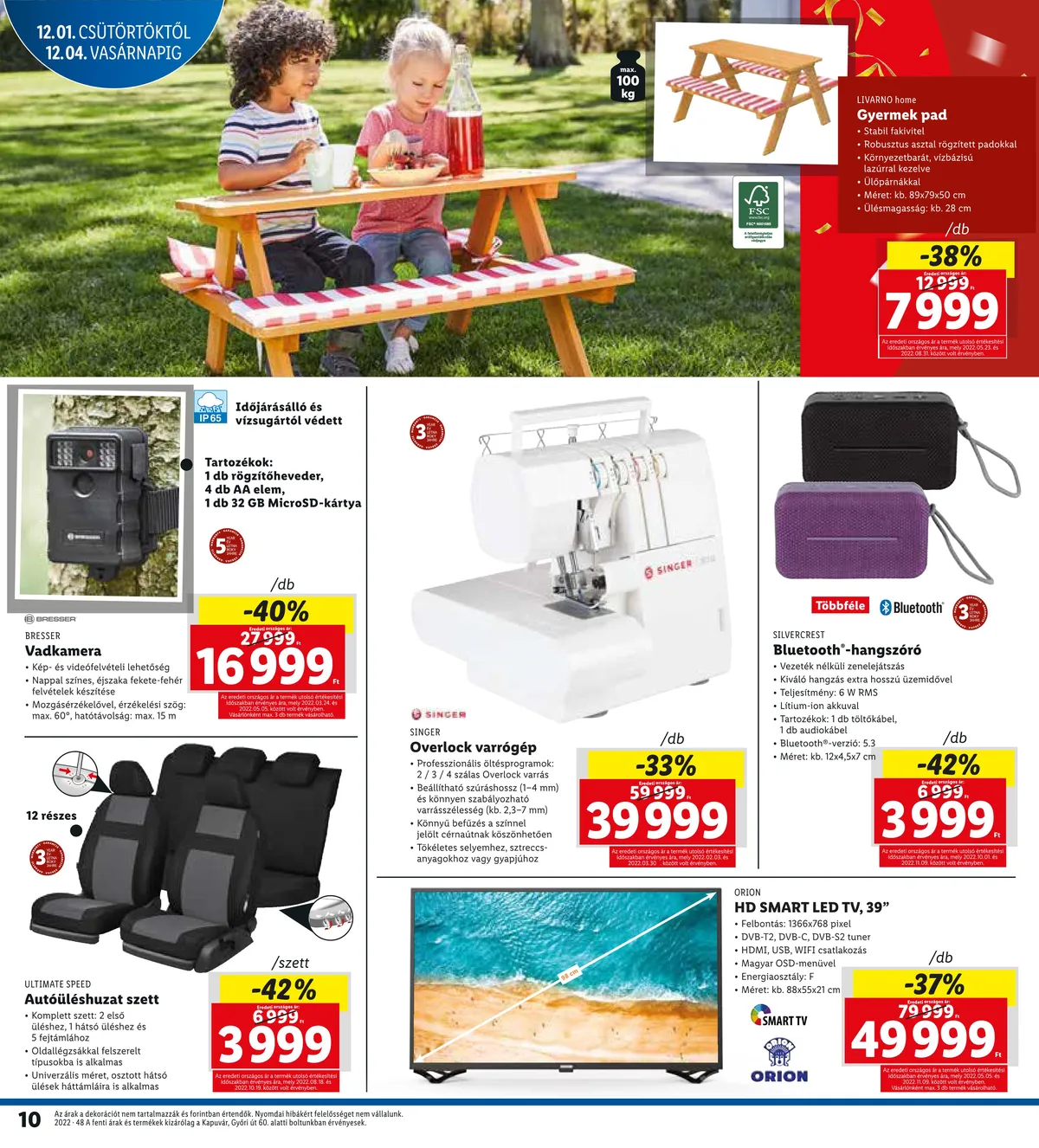 Lidl akciós újság Kapuvar 12.01–12.04 – 10. oldal