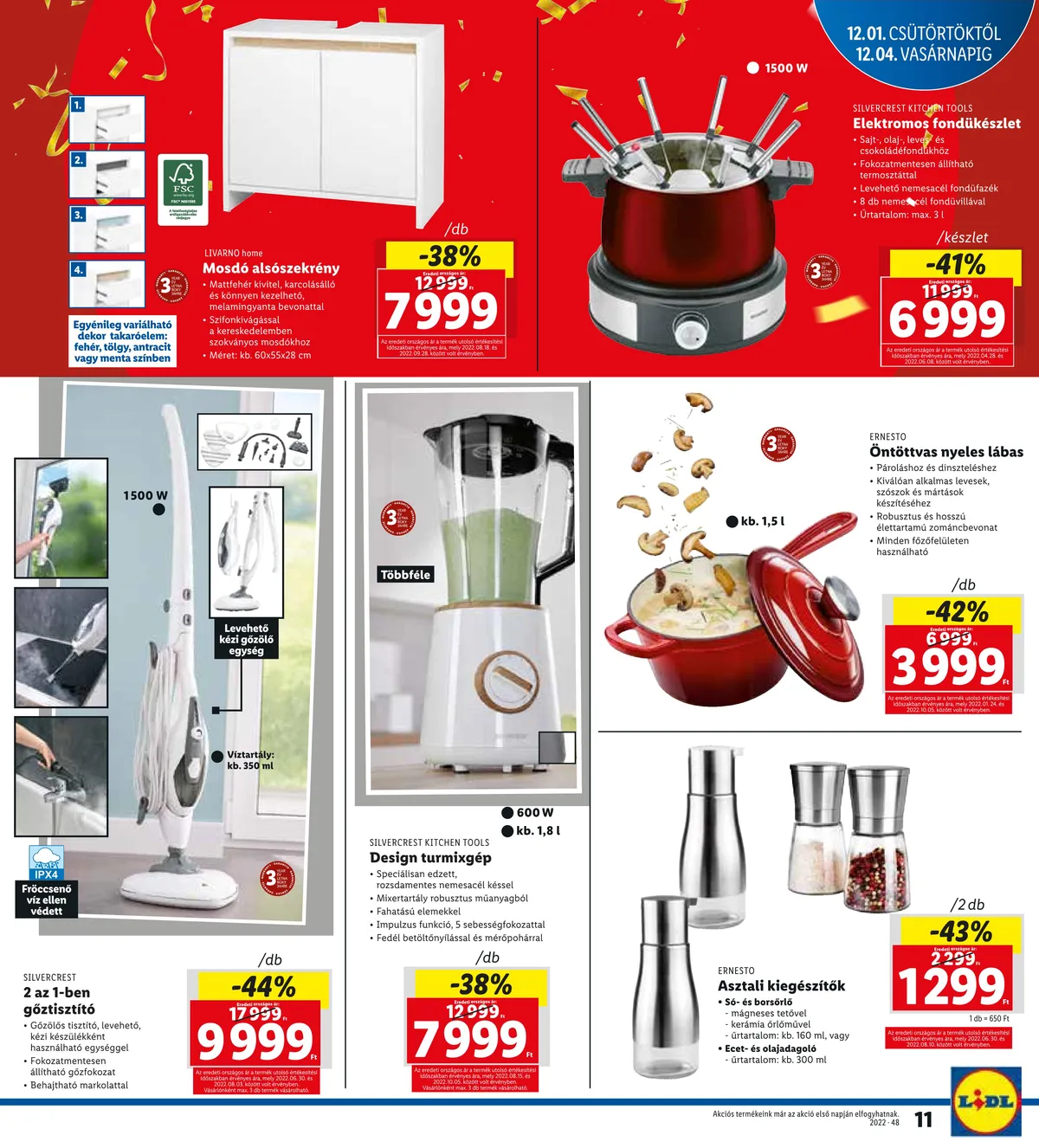 Lidl akciós újság Kapuvar 12.01–12.04 – 11. oldal