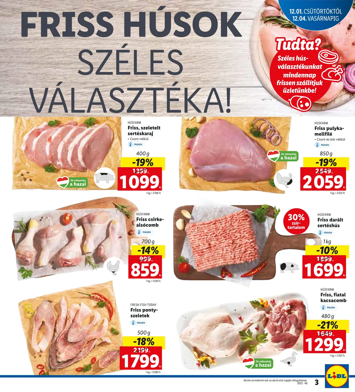 Lidl akciós újság Kapuvar 12.01–12.04 – 3. oldal