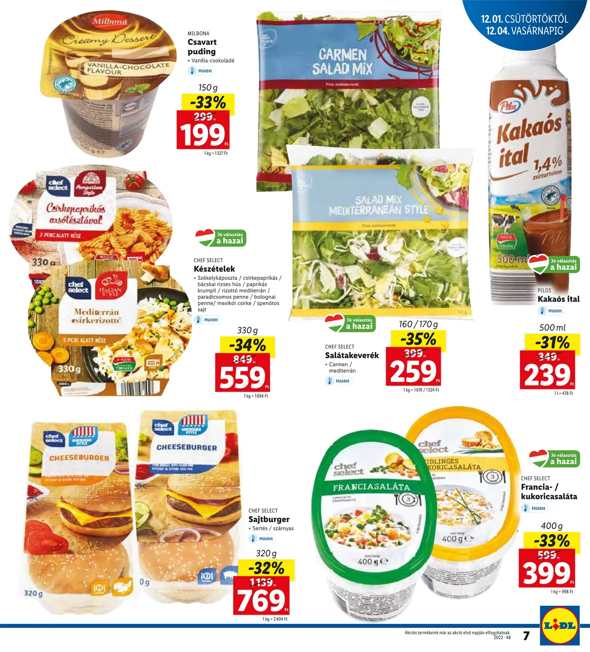 Lidl akciós újság Kapuvar 12.01–12.04 – 7. oldal