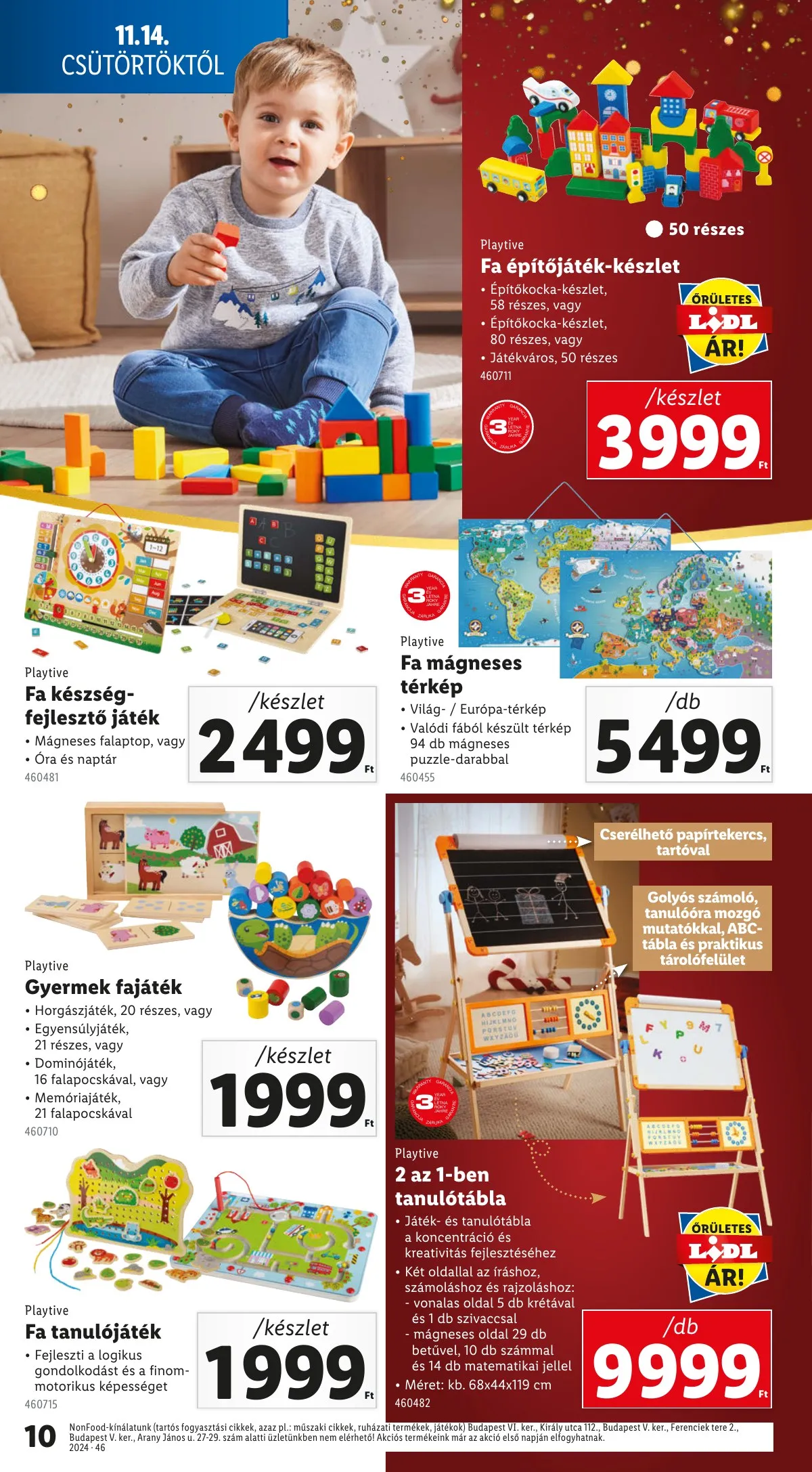 Lidl akciós újság Karácsonyi játékok 11.14–11.14 – 10. oldal