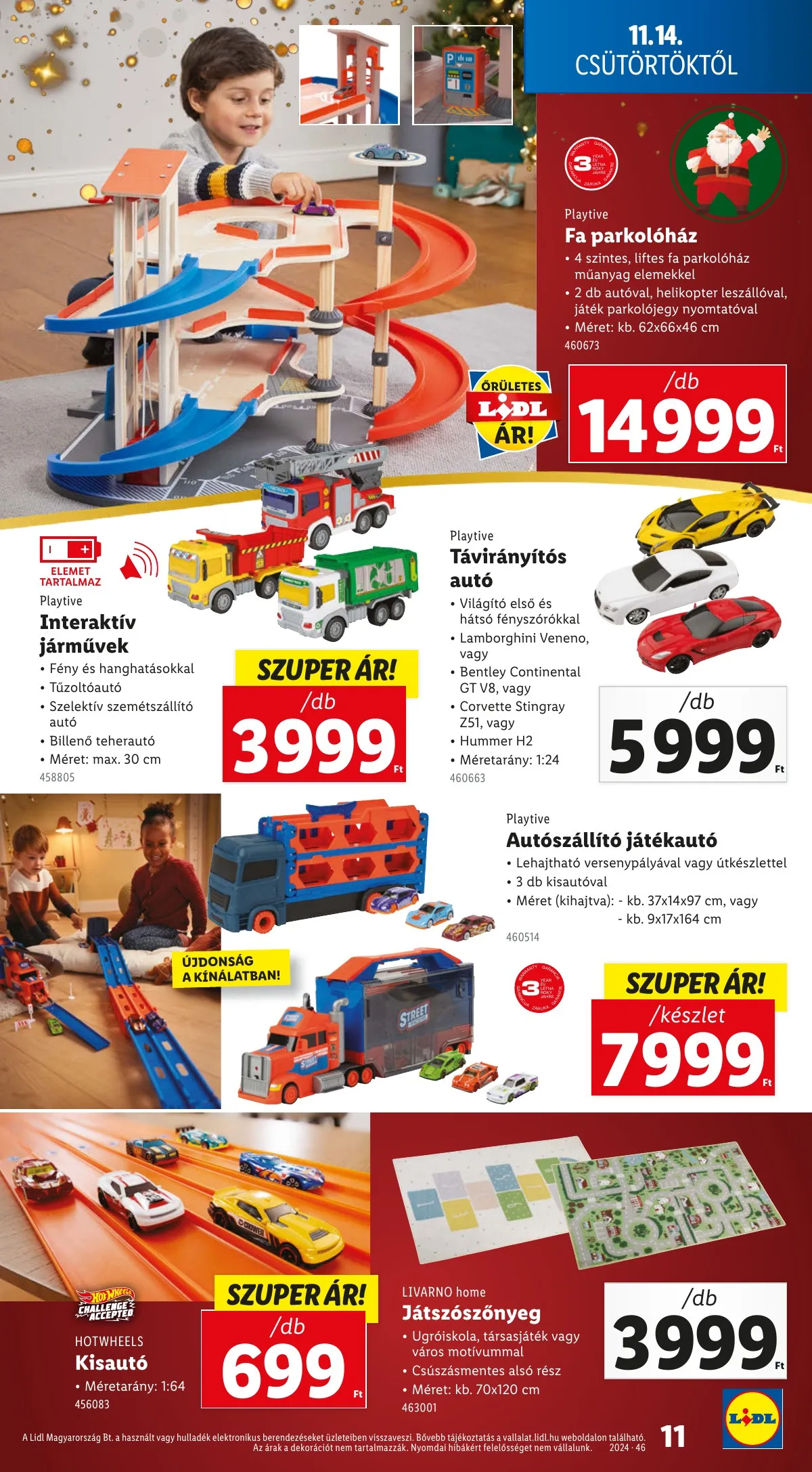Lidl akciós újság Karácsonyi játékok 11.14–11.14 – 11. oldal