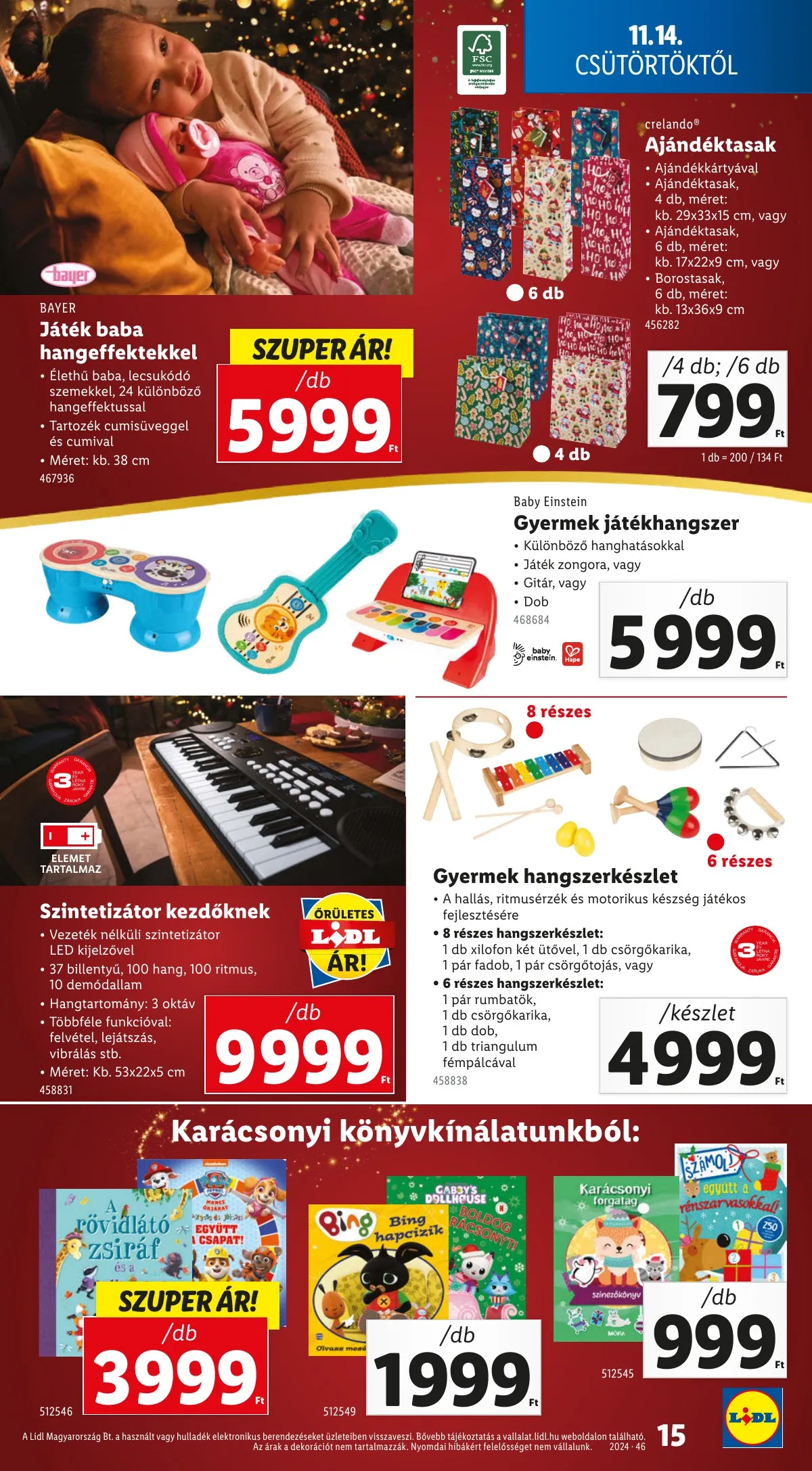 Lidl akciós újság Karácsonyi játékok 11.14–11.14 – 15. oldal