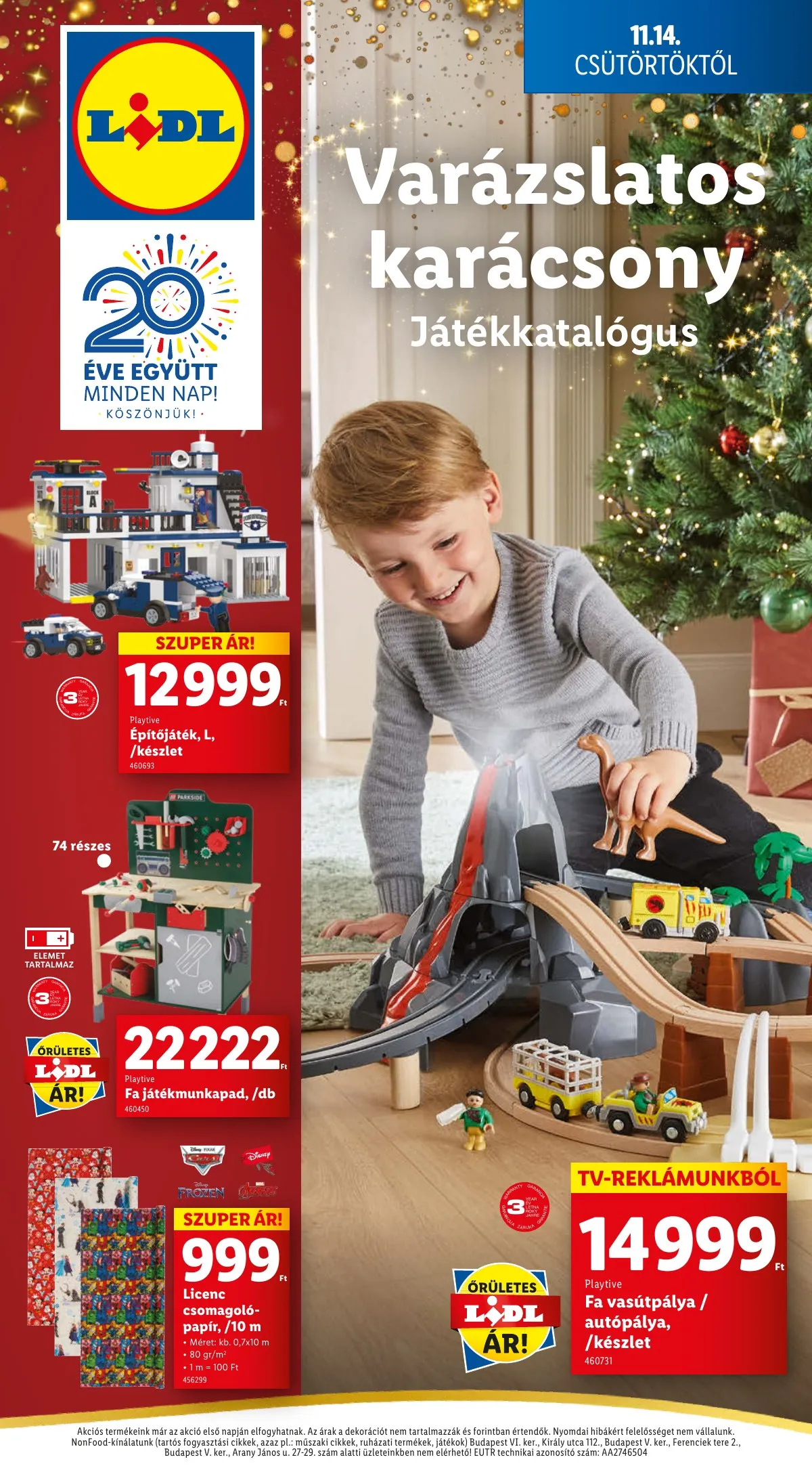 Lidl akciós újság Karácsonyi játékok 11.14–11.14 – 16. oldal