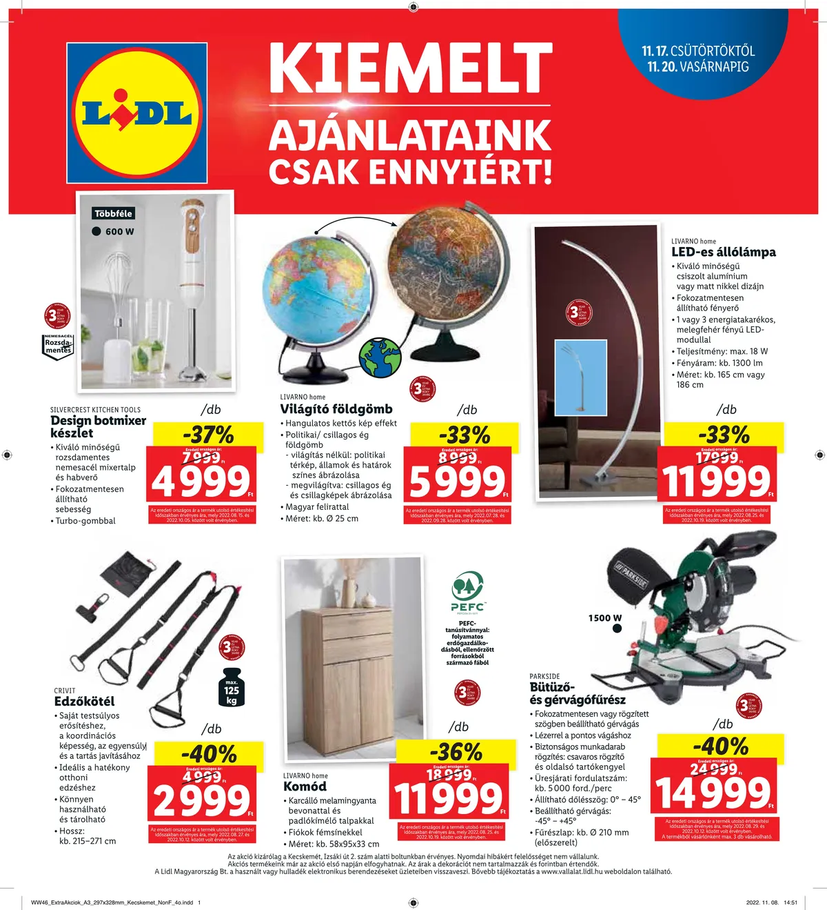 Lidl akciós újság Kecskemét 11.17–11.20 – 4. oldal