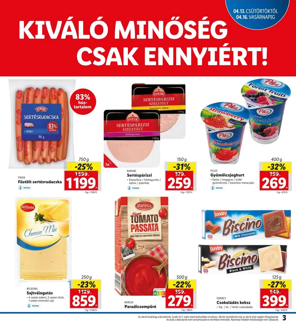 Lidl akciós újság Kecskemét 04.13–04.16 – 3. oldal