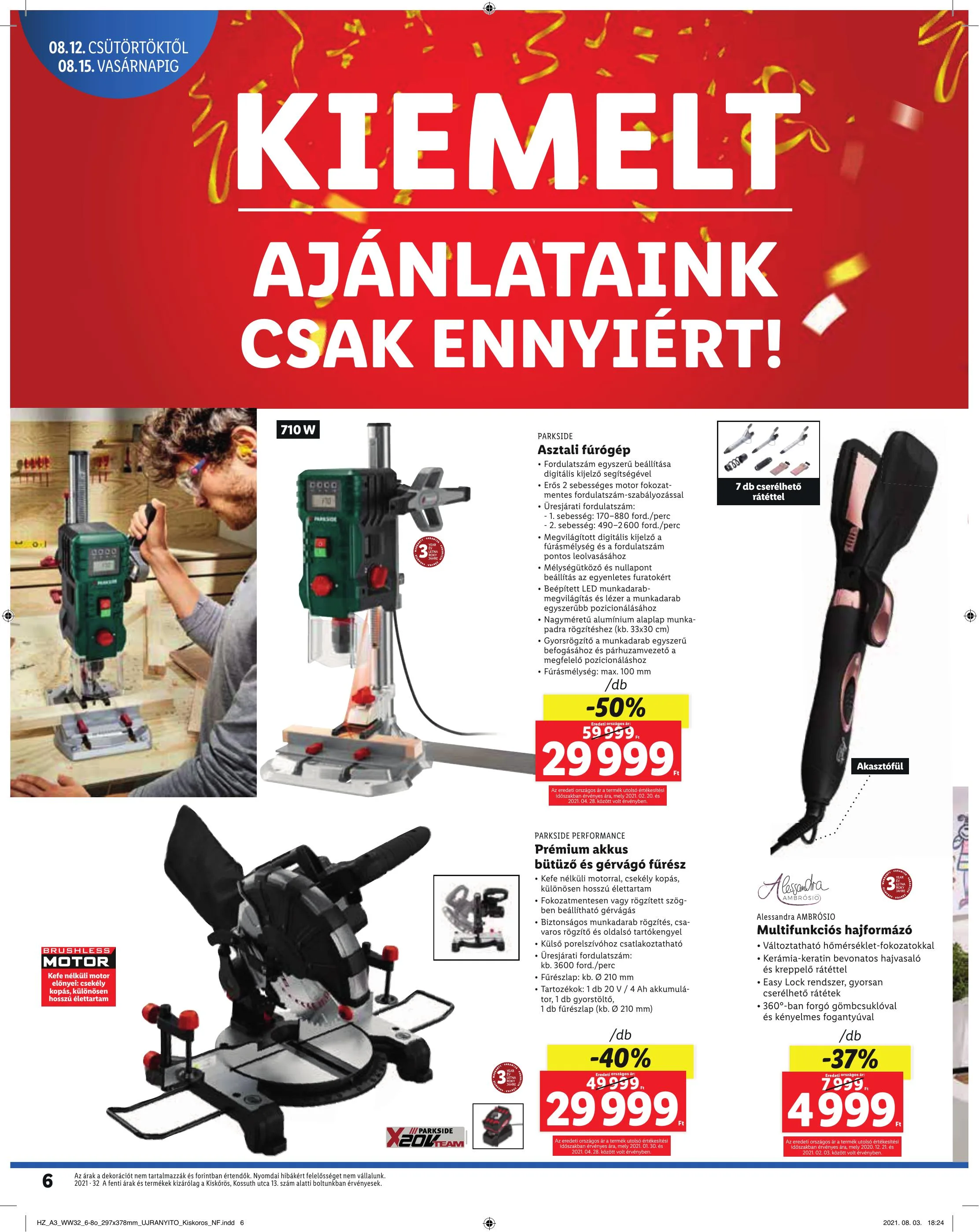Lidl akciós újság Kiskoros 08.12–08.15 – 6. oldal