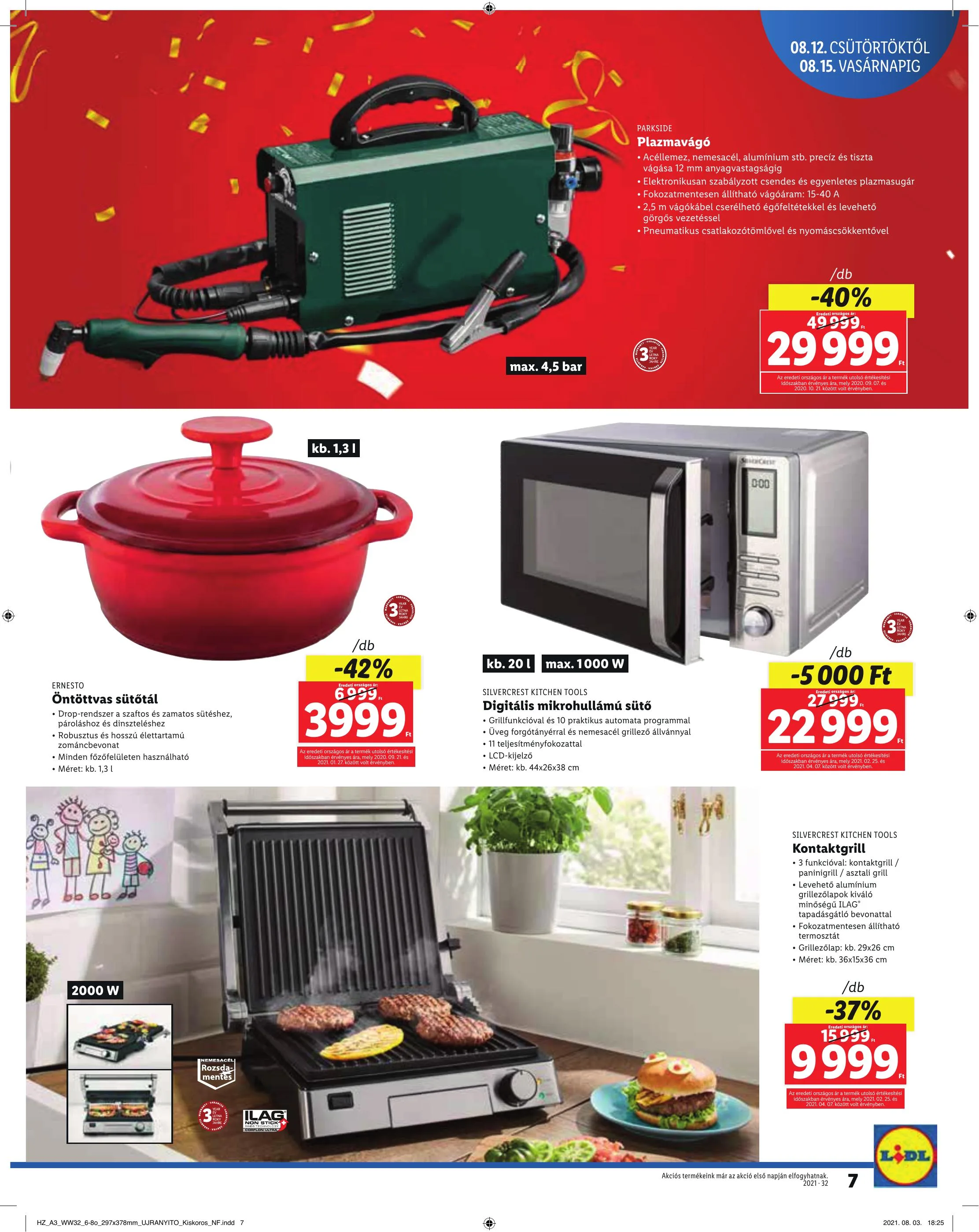Lidl akciós újság Kiskoros 08.12–08.15 – 7. oldal