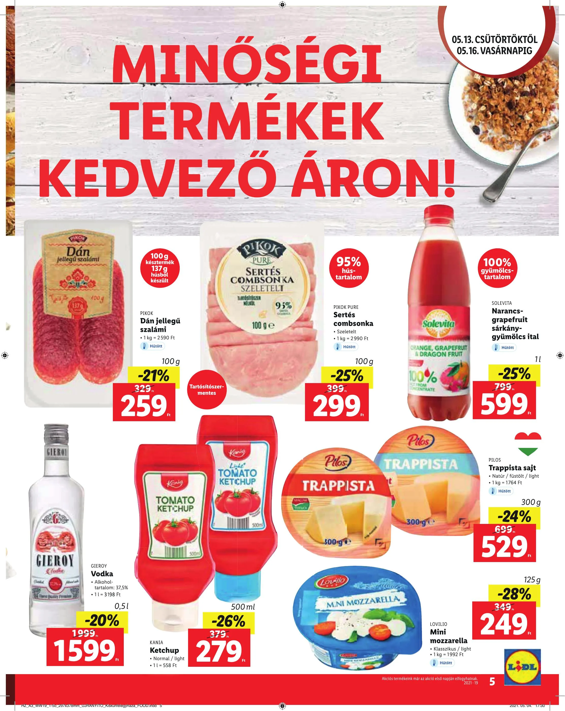 Lidl akciós újság Kiskunfelegyhaza 05.13–05.16 – 5. oldal