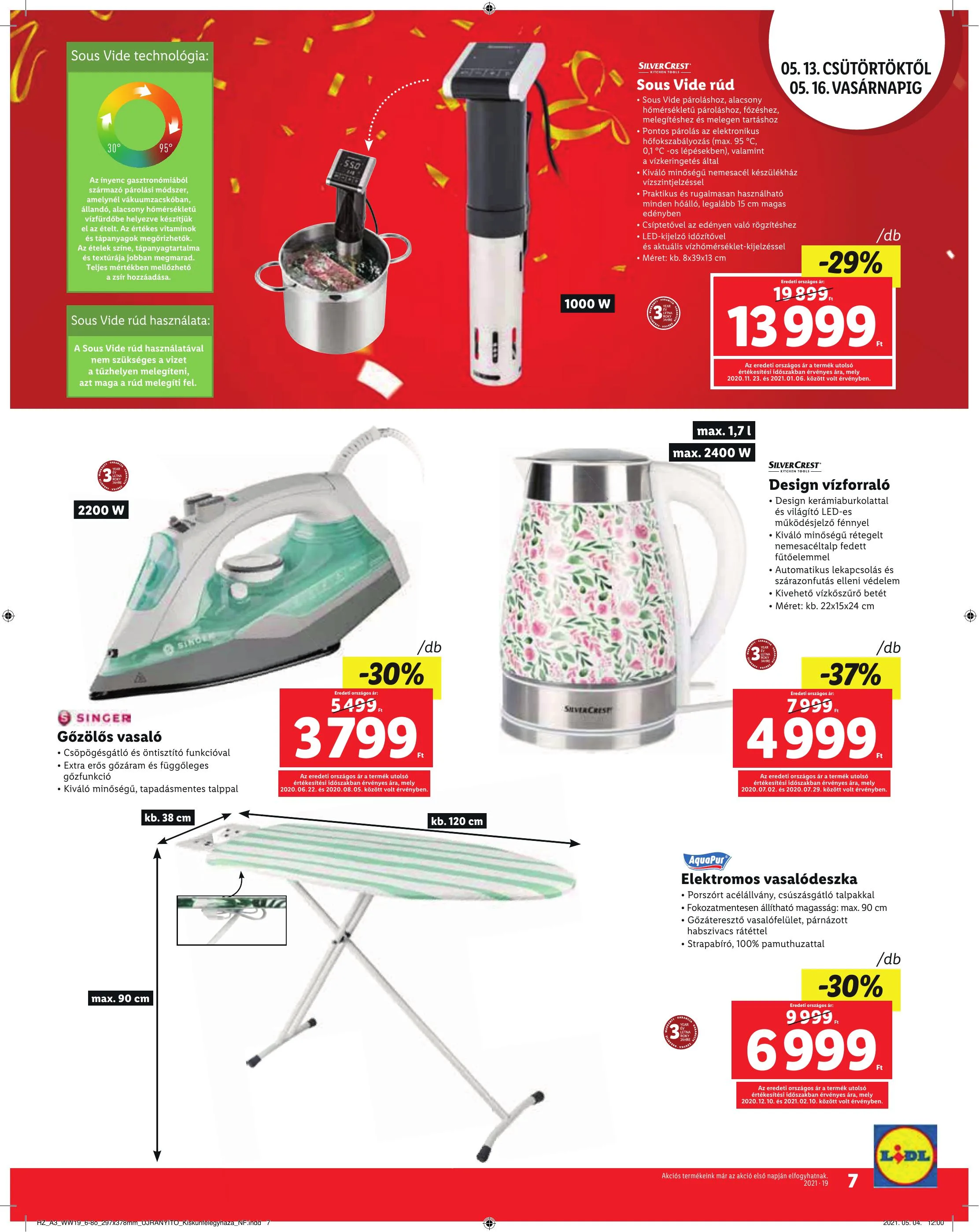 Lidl akciós újság Kiskunfelegyhaza 05.13–05.16 – 7. oldal